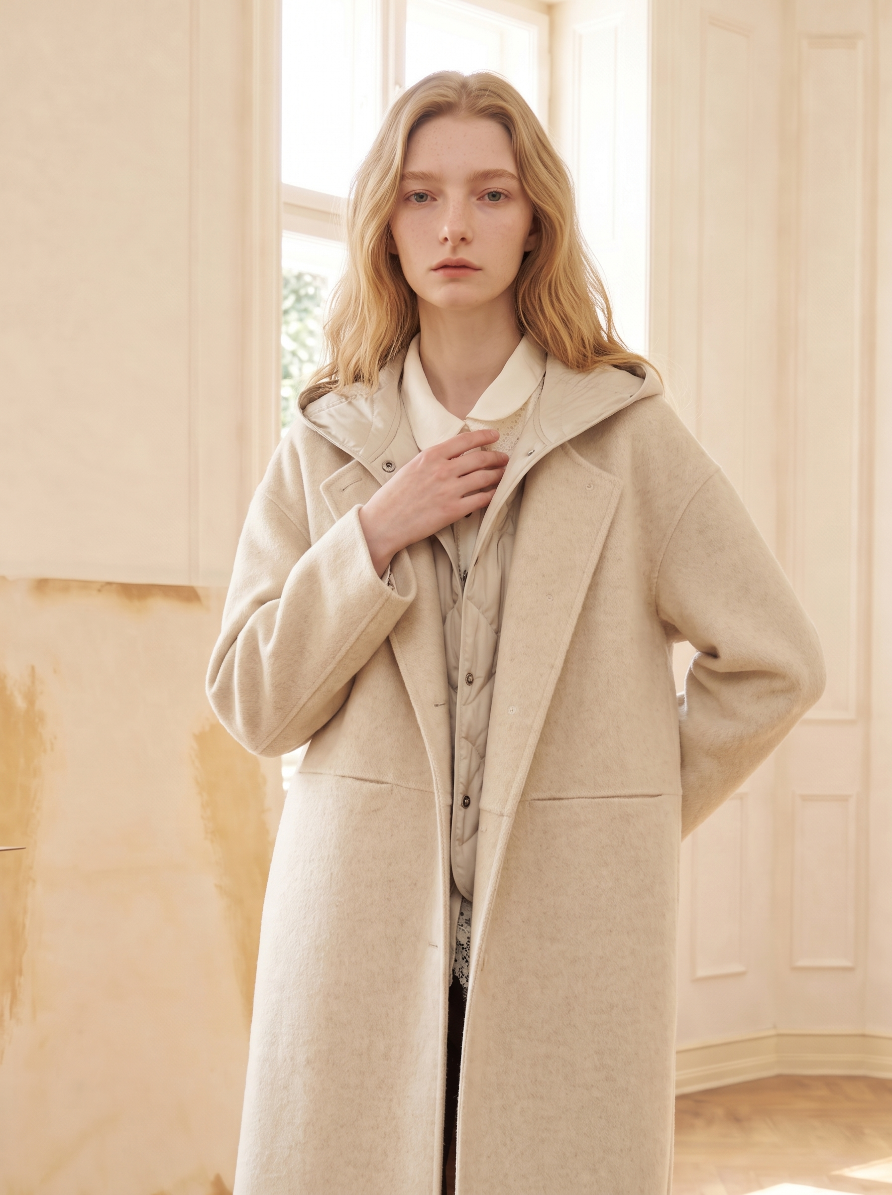 Soft Hooded Wool Coat