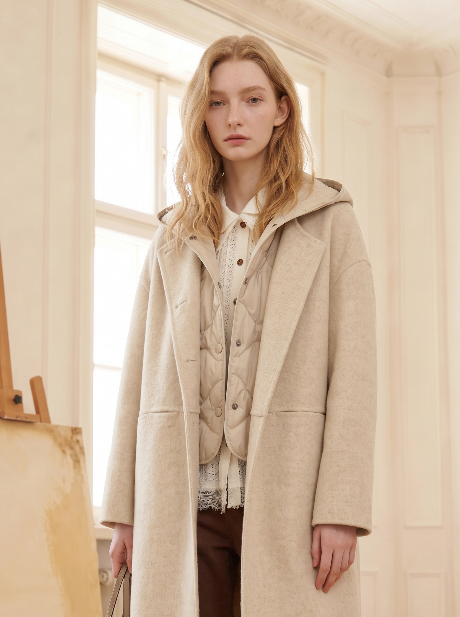 Soft Hooded Wool Coat