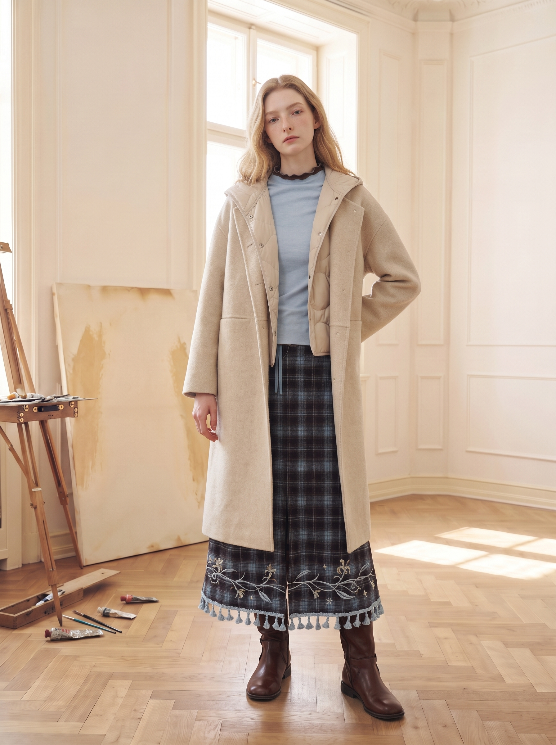 Soft Hooded Wool Coat