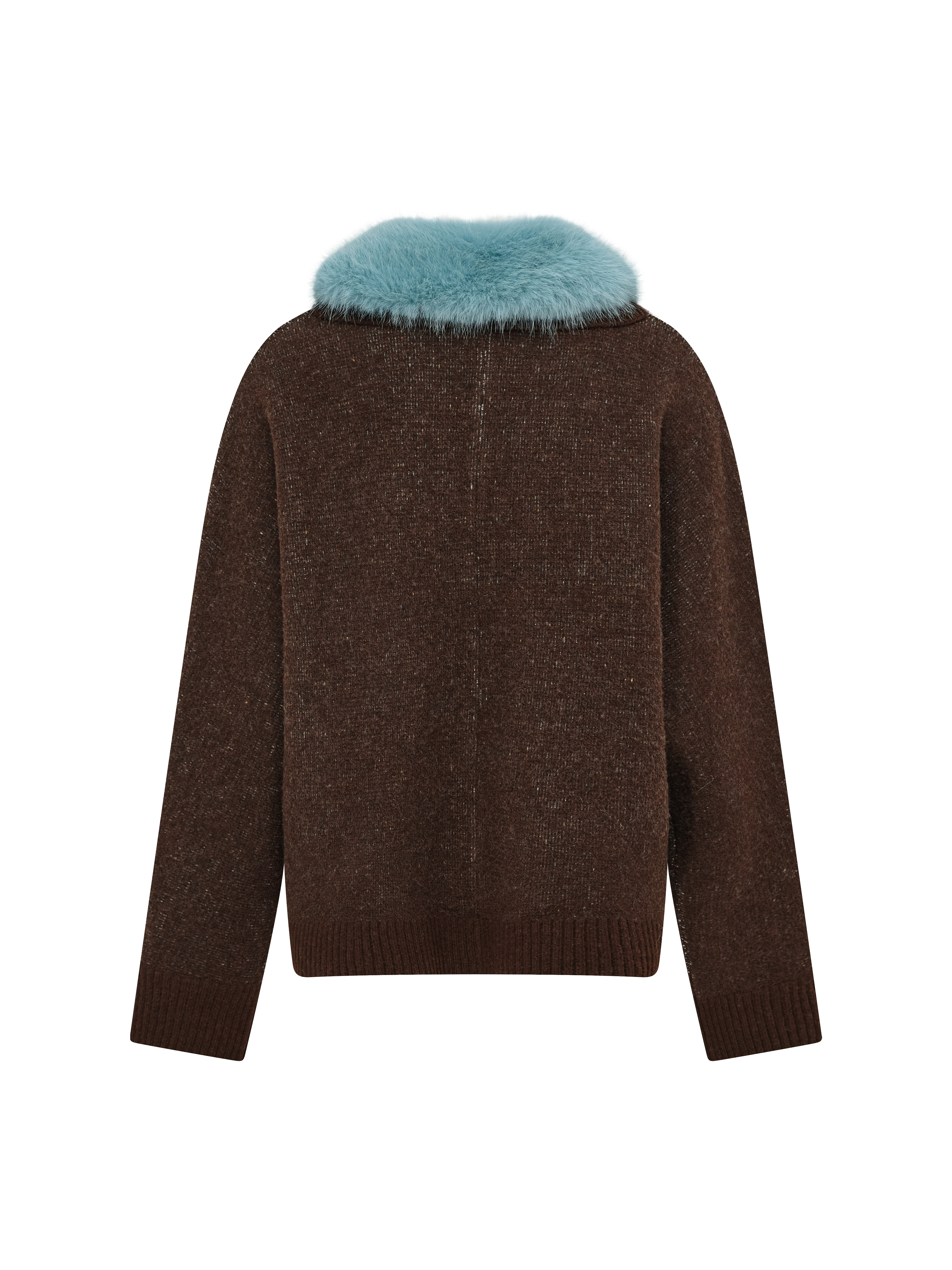 Vintage Contrast-Collar Sweater