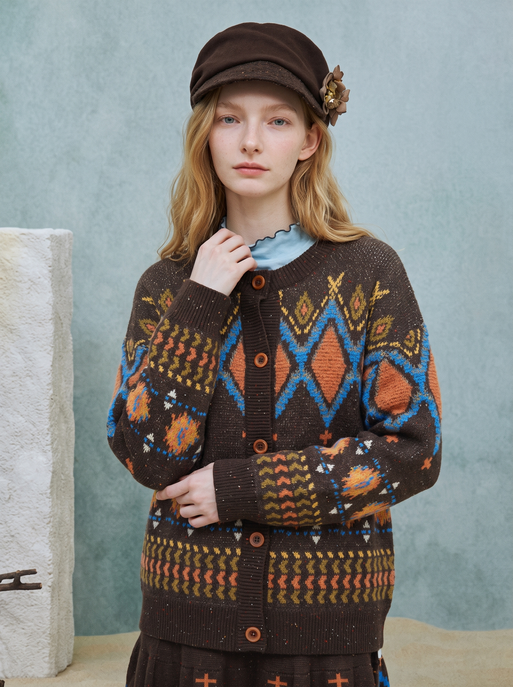 Ethnic Jacquard Sweater