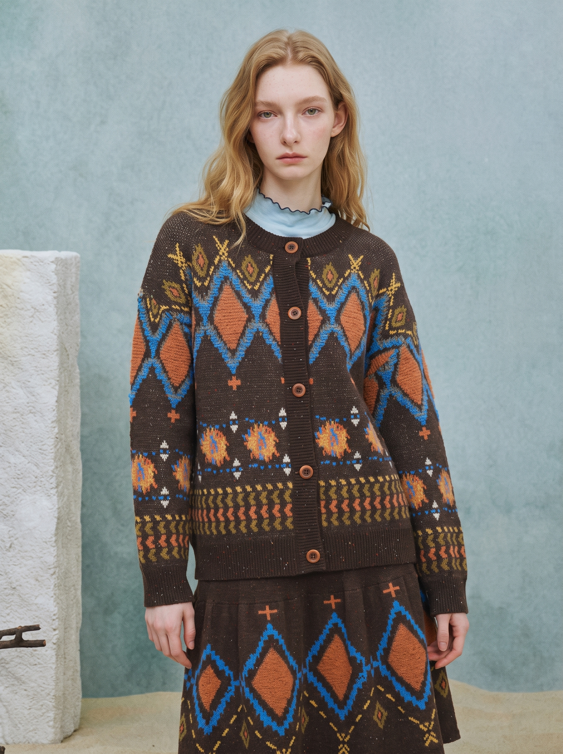 Ethnic Jacquard Sweater