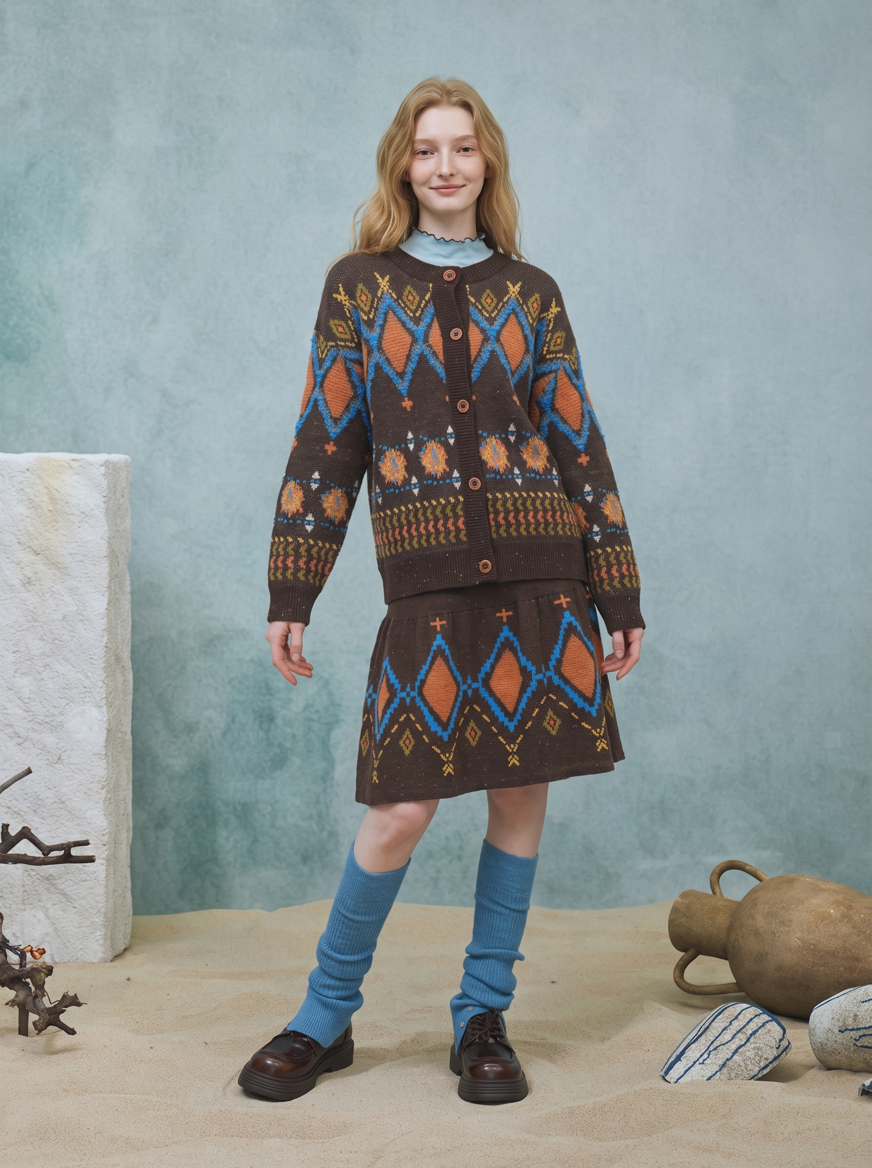 Ethnic Jacquard Sweater