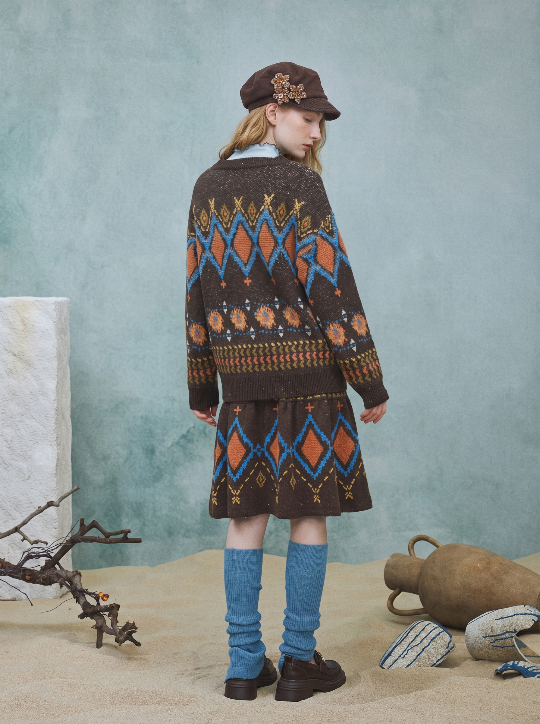 Ethnic Jacquard Sweater