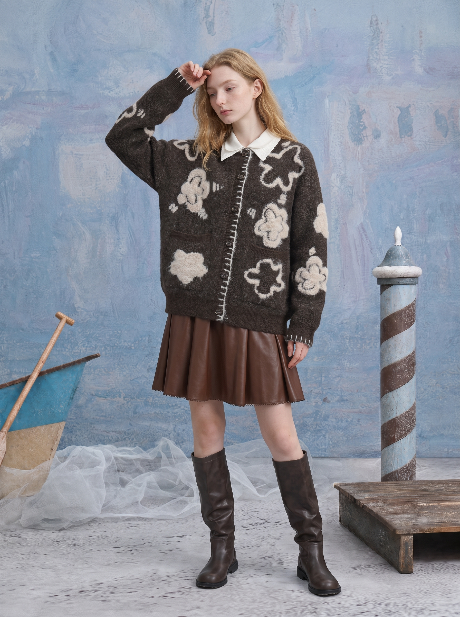 Vintage Jacquard Cardigan