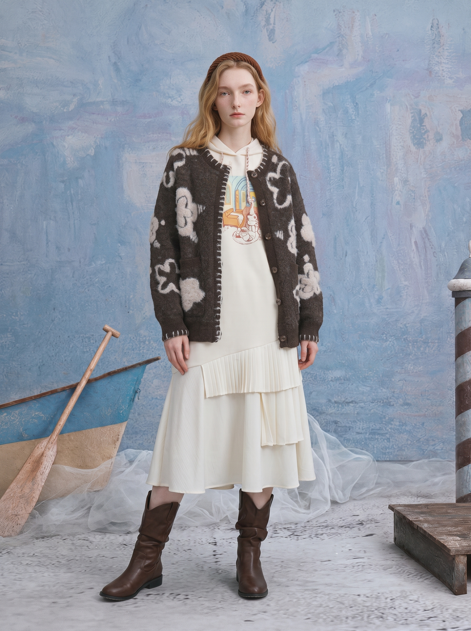Vintage Jacquard Cardigan