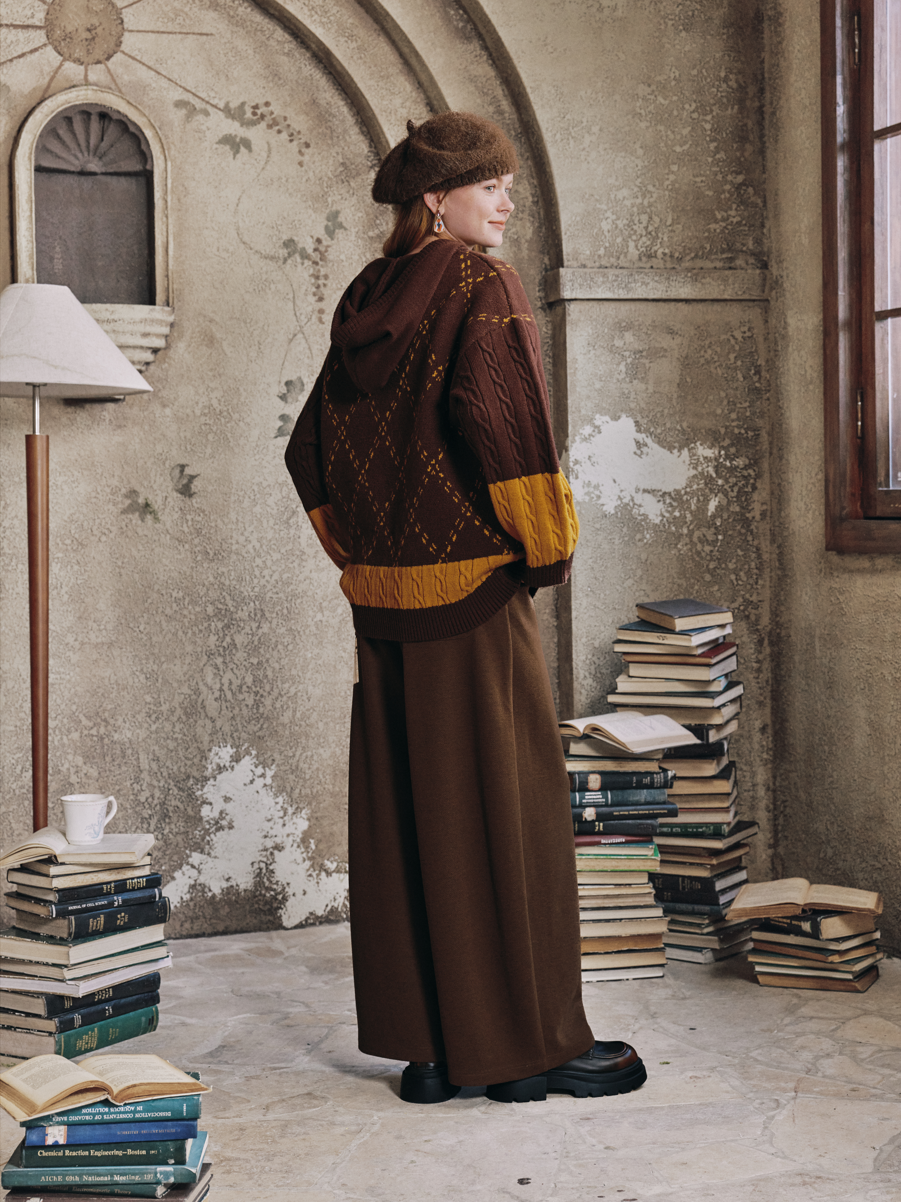 Artistic Jacquard Cardigan