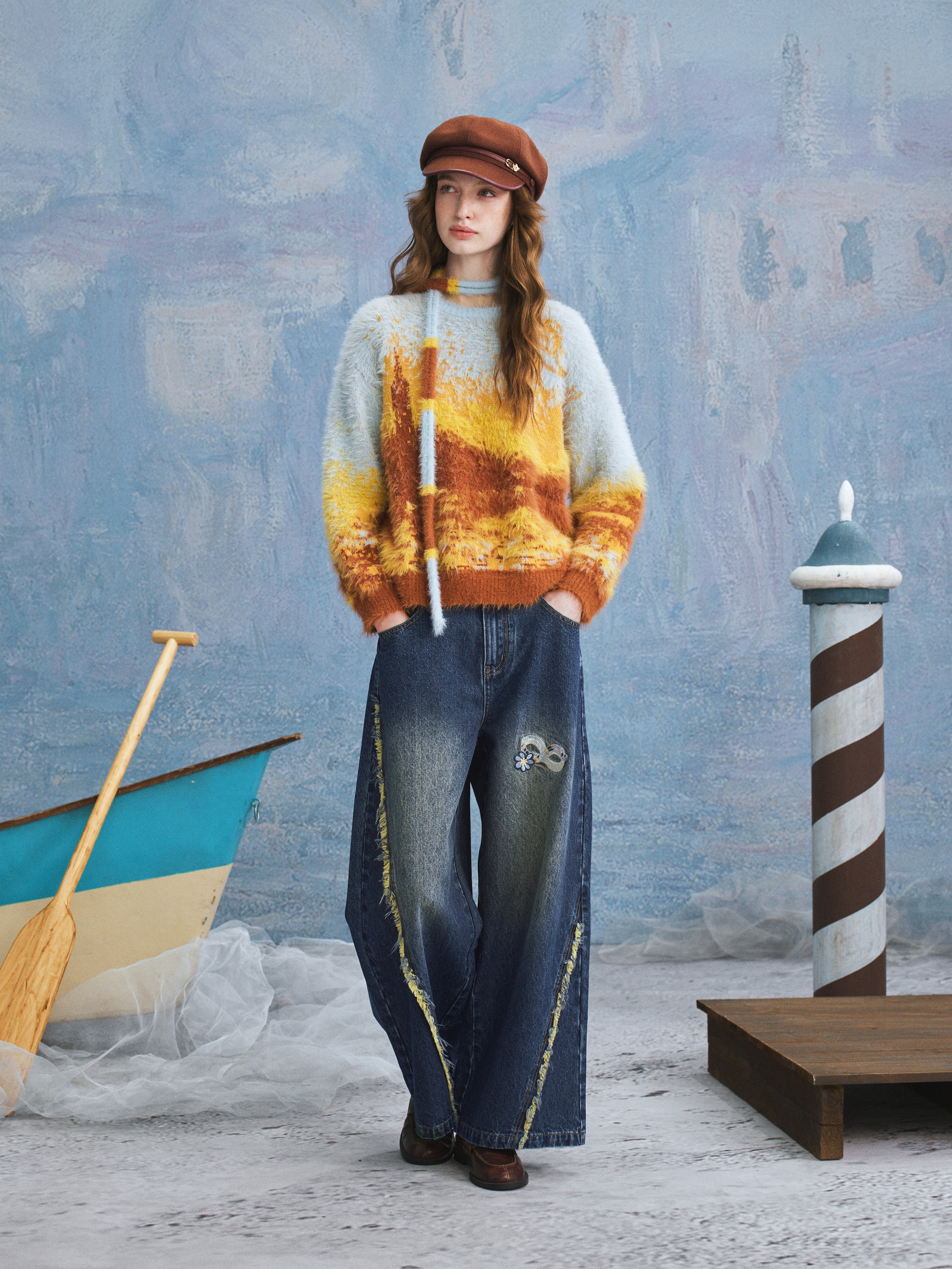 Artistic Colorblock Sweater