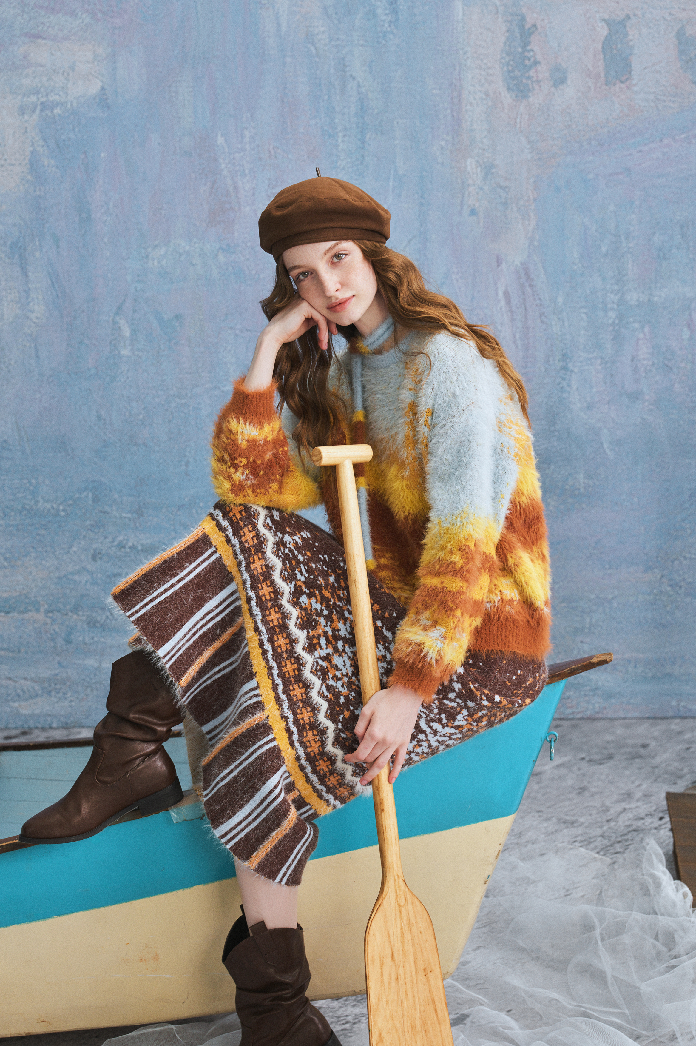 Artistic Colorblock Sweater