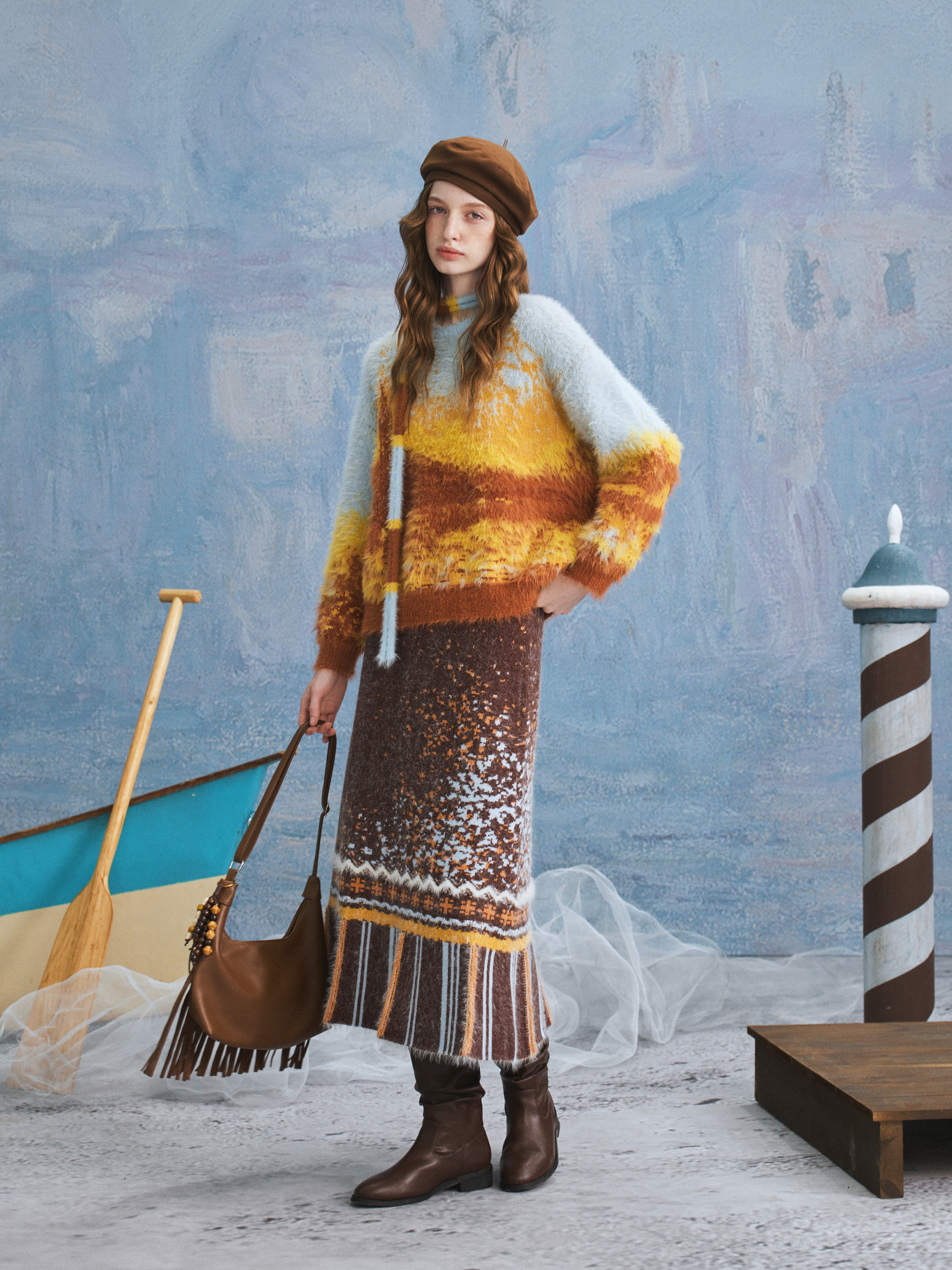 Artistic Colorblock Sweater