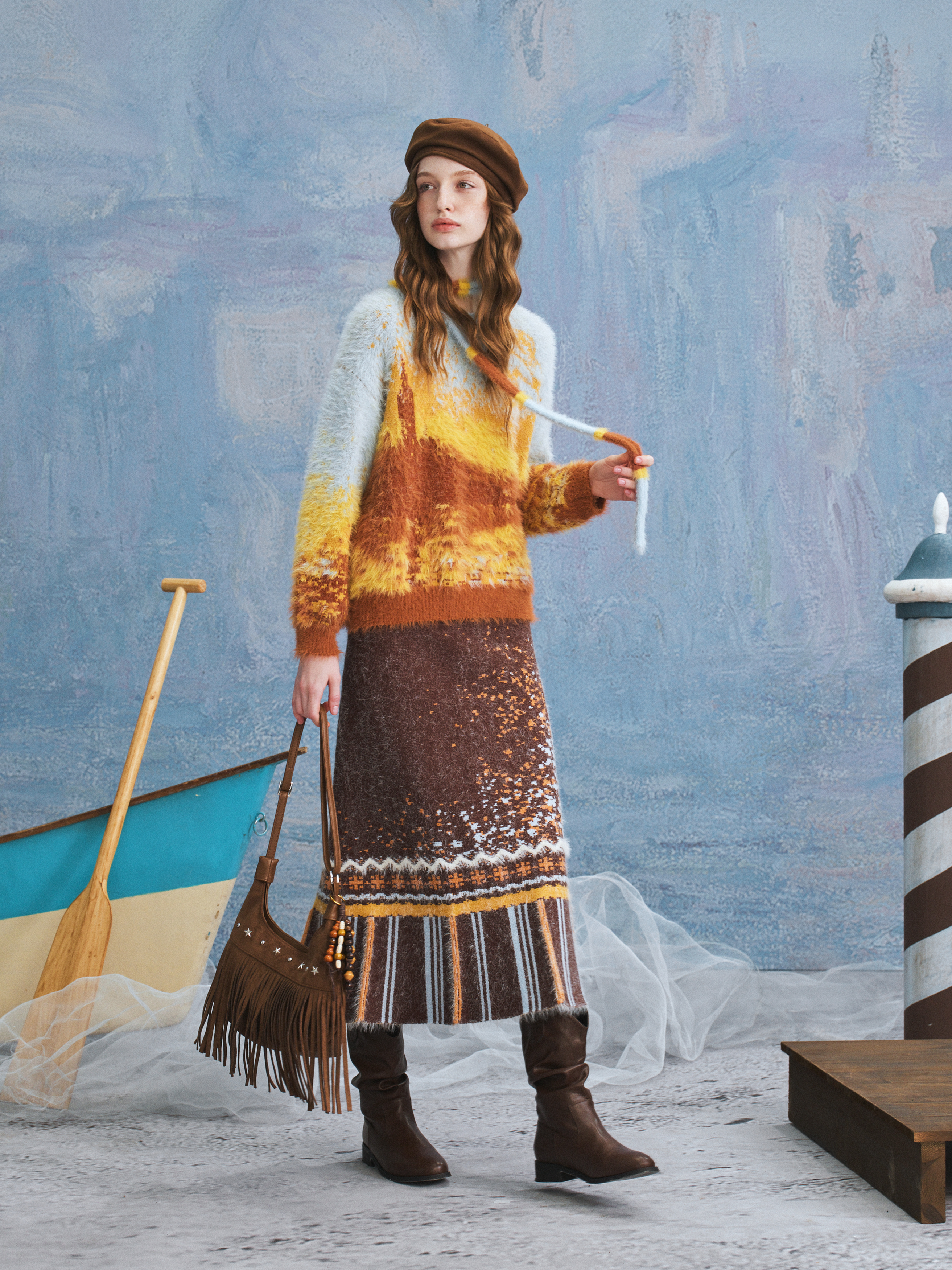 Artistic Colorblock Sweater