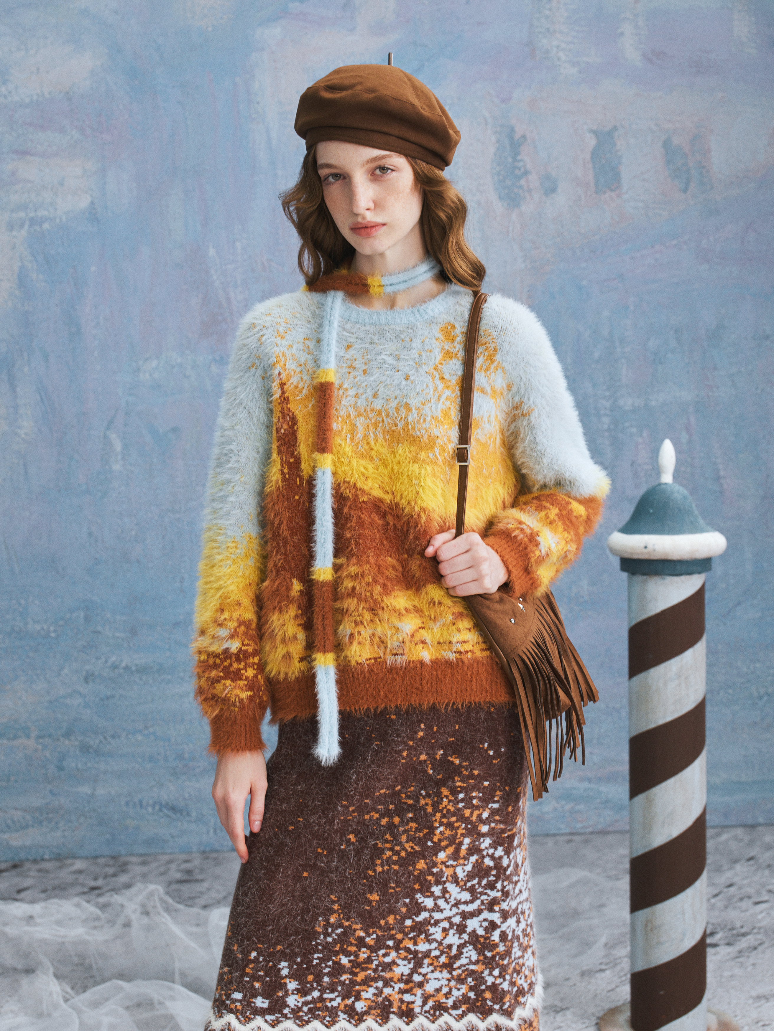 Artistic Colorblock Sweater