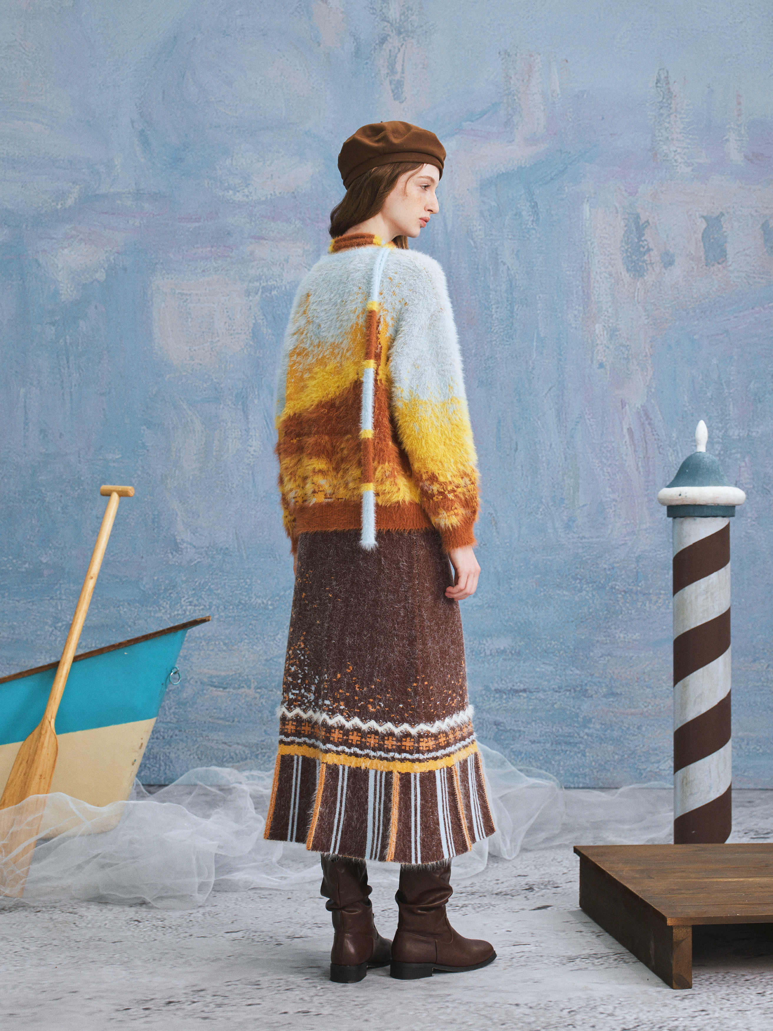 Artistic Colorblock Sweater