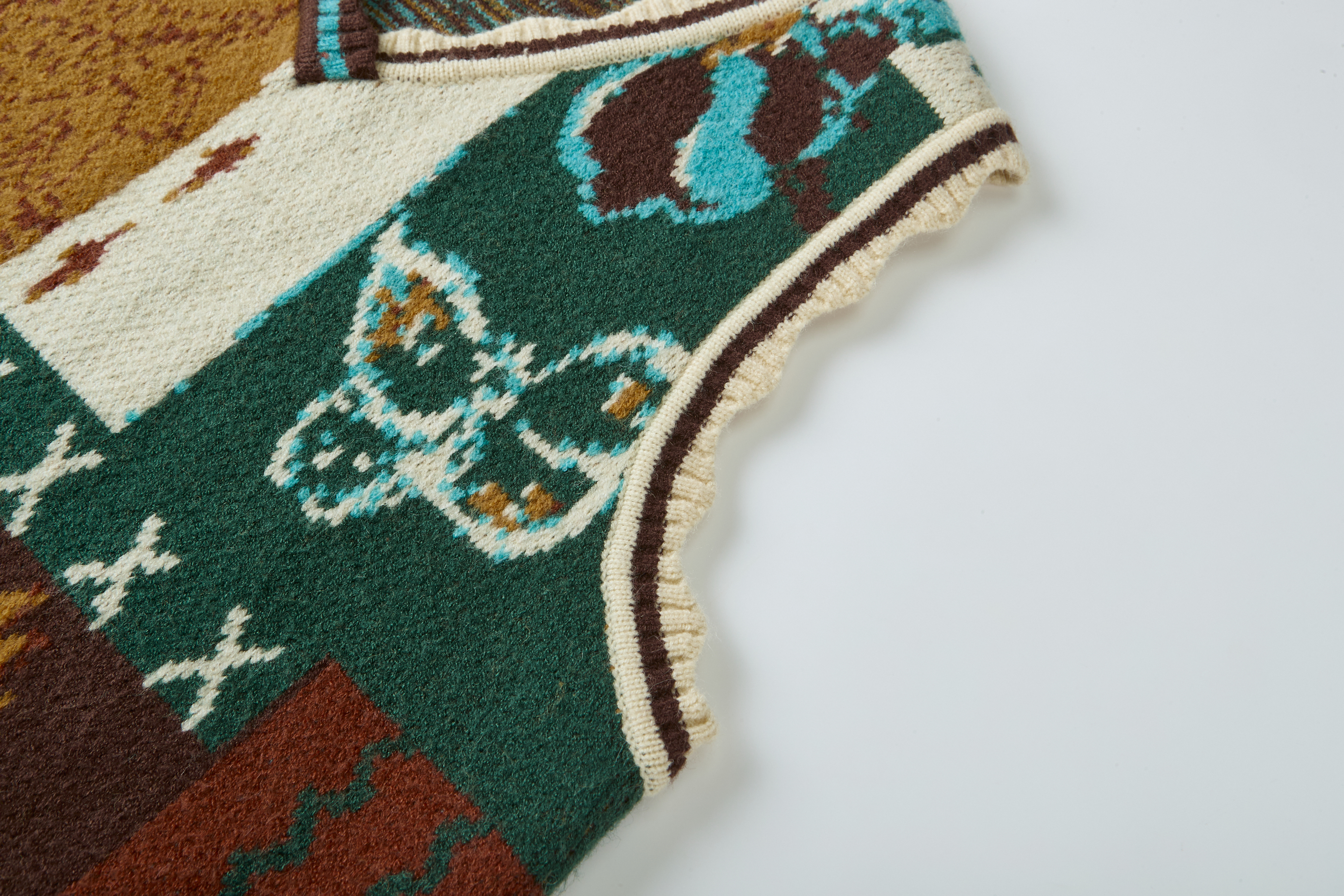 Vintage Colorblock Jacquard Sweater