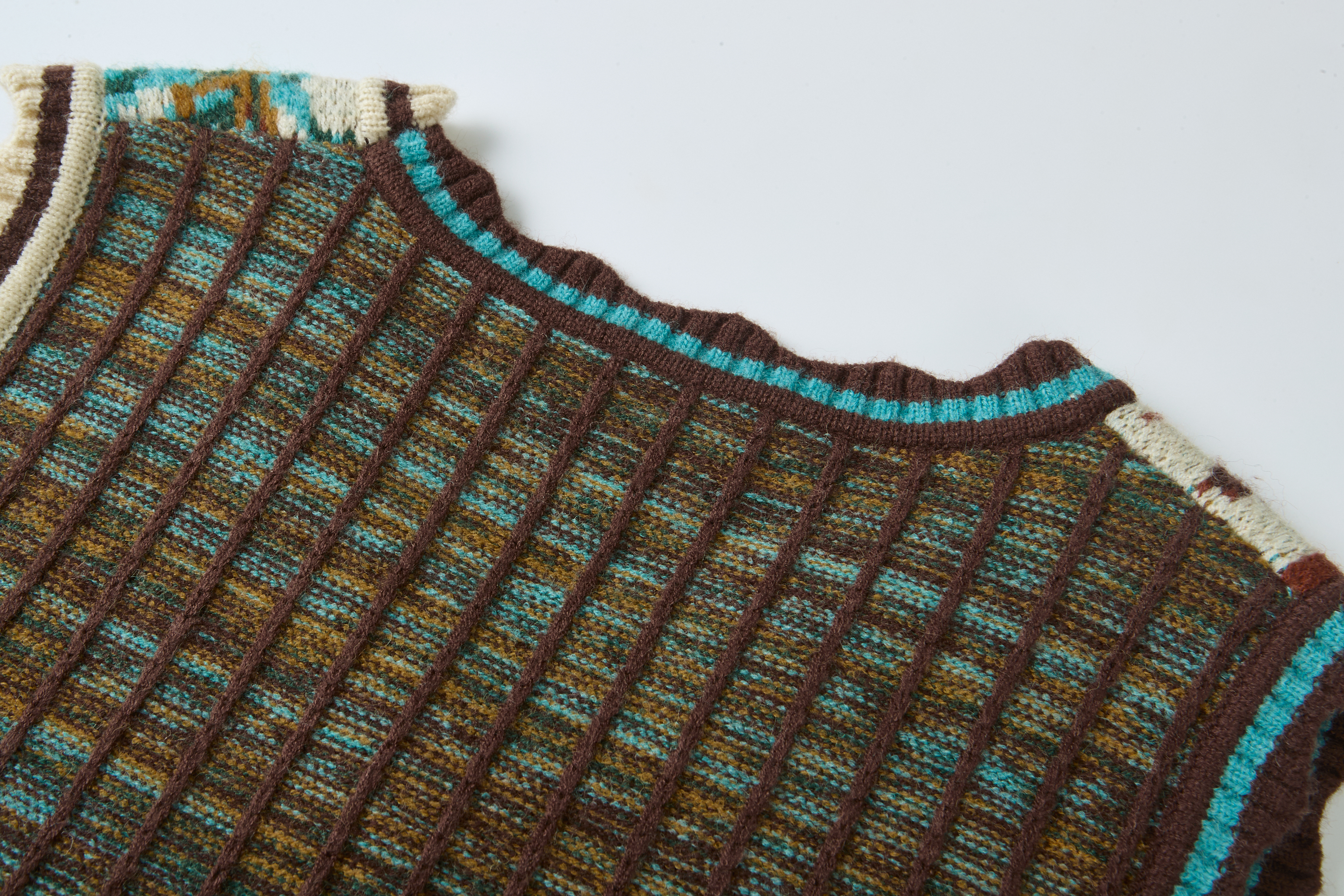Vintage Colorblock Jacquard Sweater