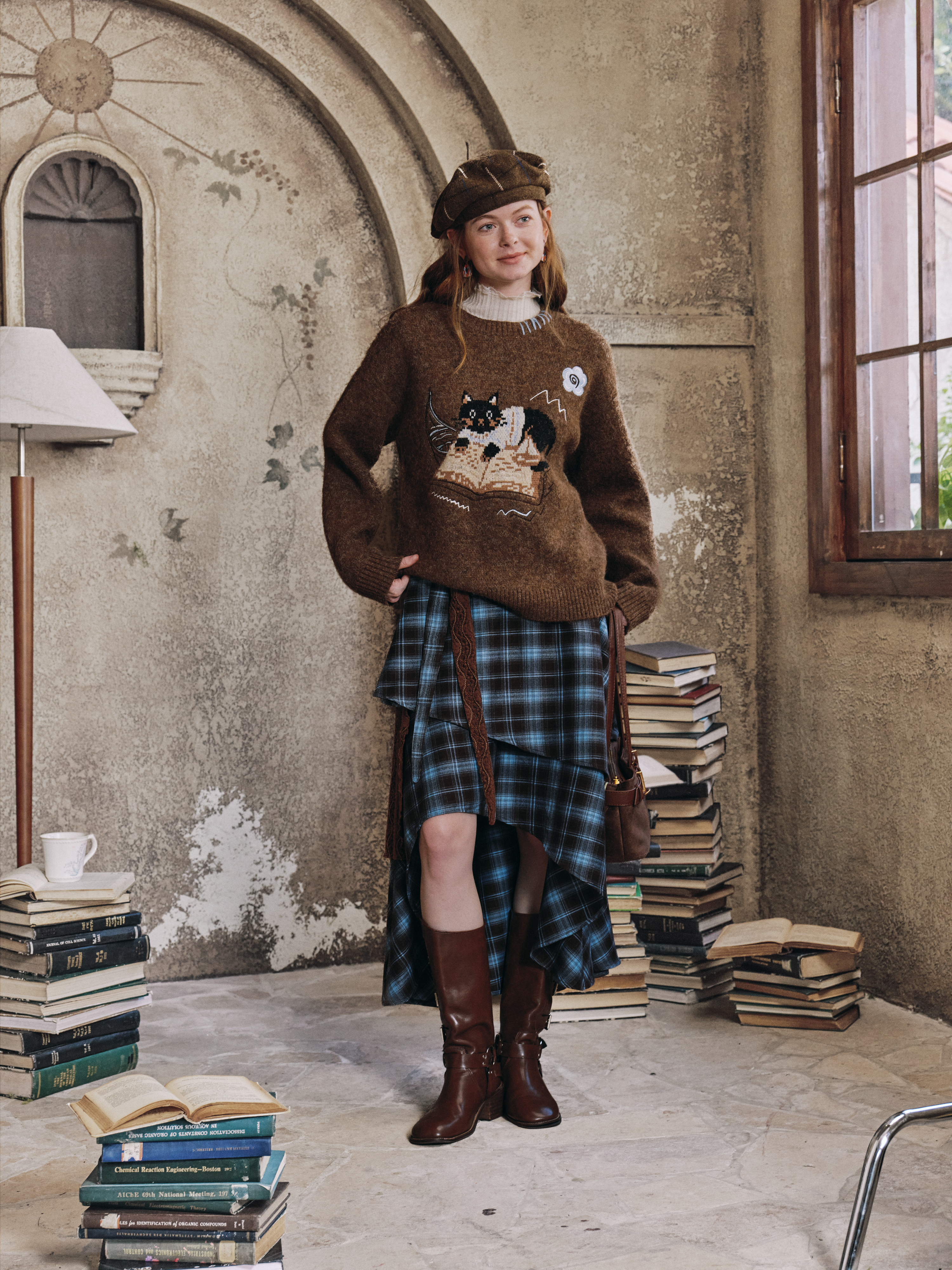 Cute Dog Print Sweater