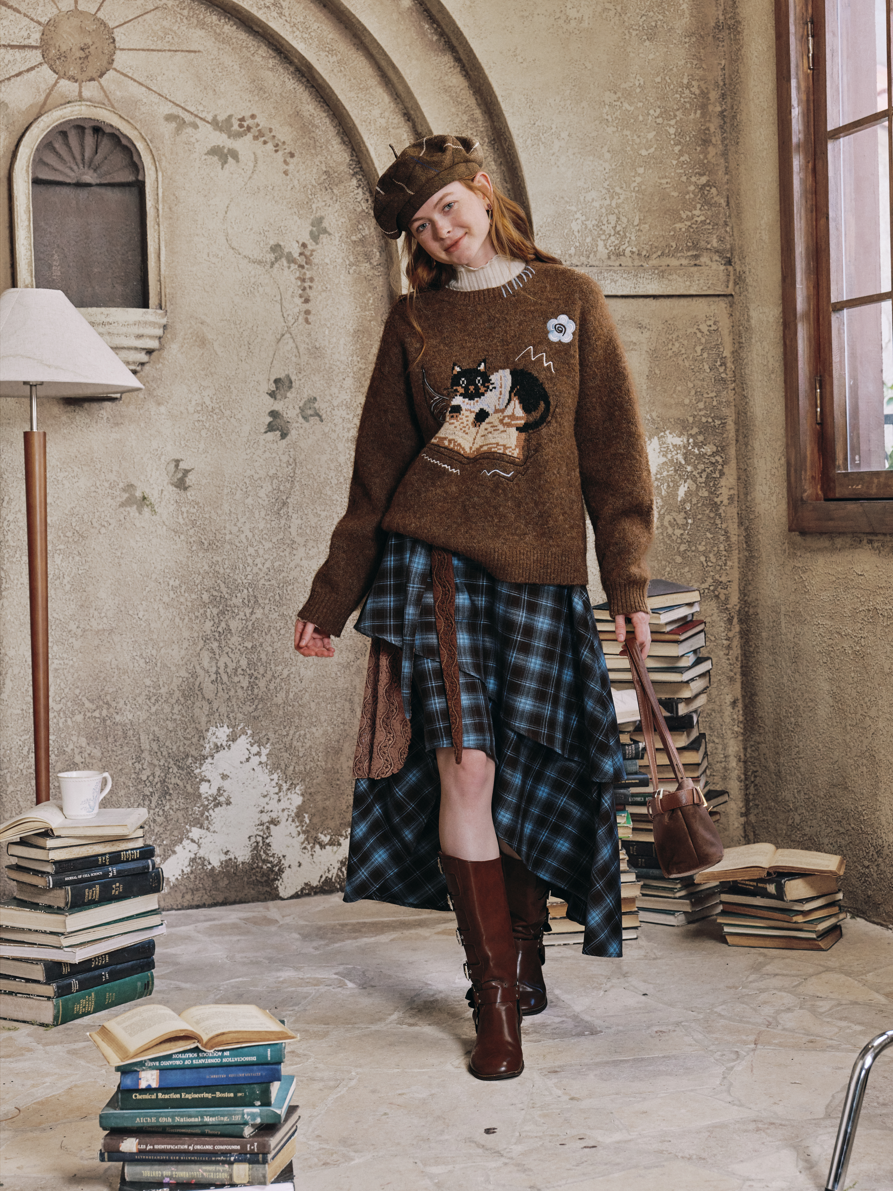 Cute Dog Print Sweater
