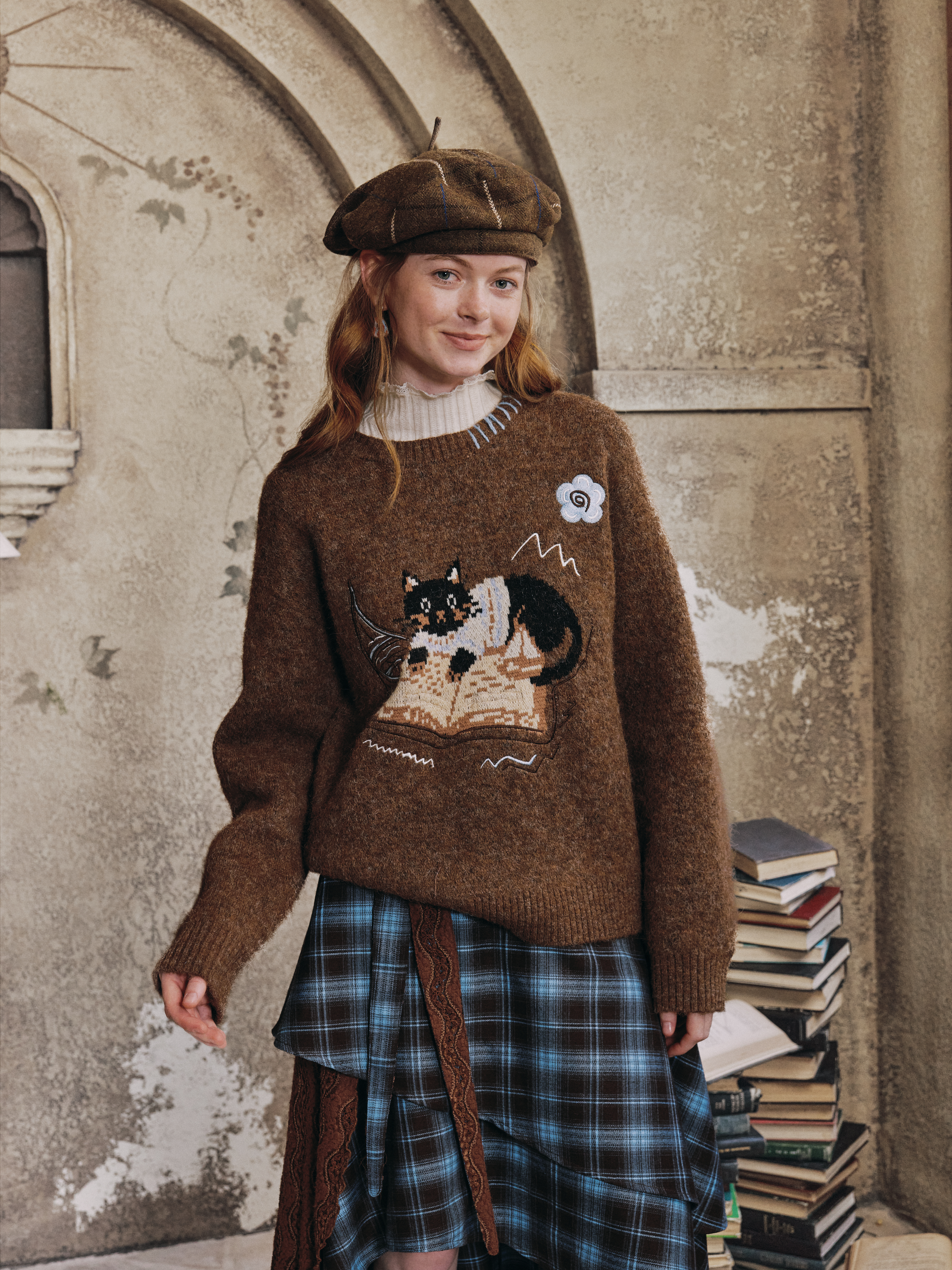 Cute Dog Print Sweater