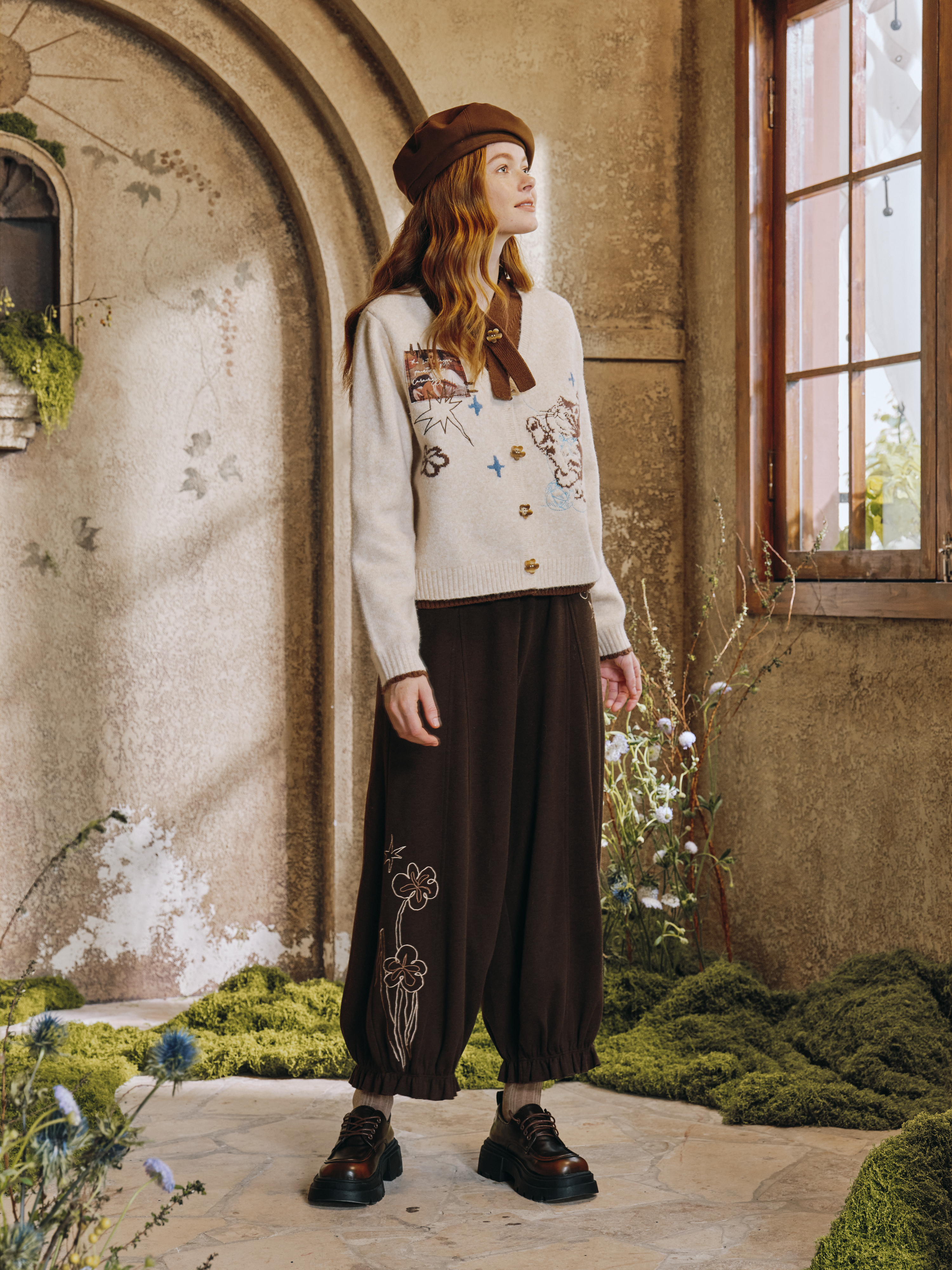 Cute Bear Print Sweater