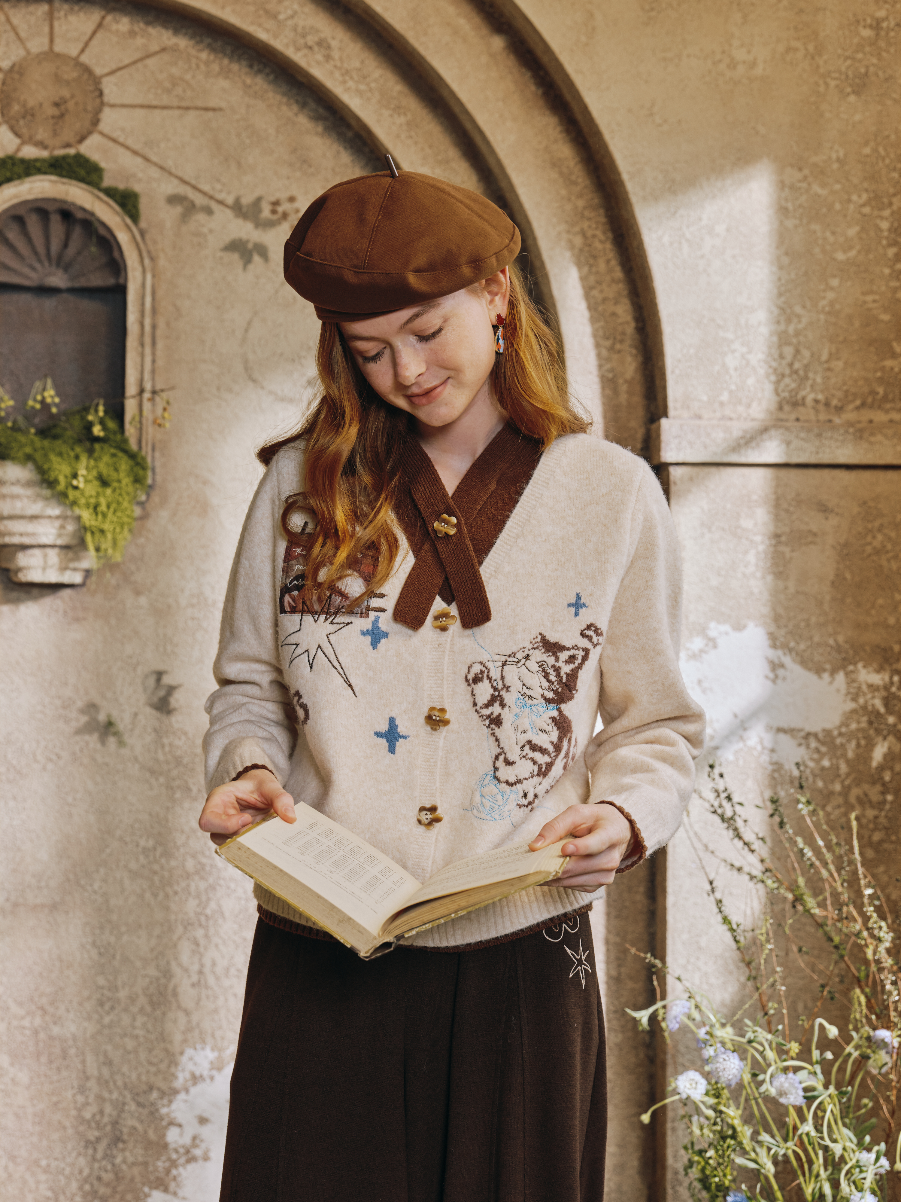 Cute Bear Print Sweater