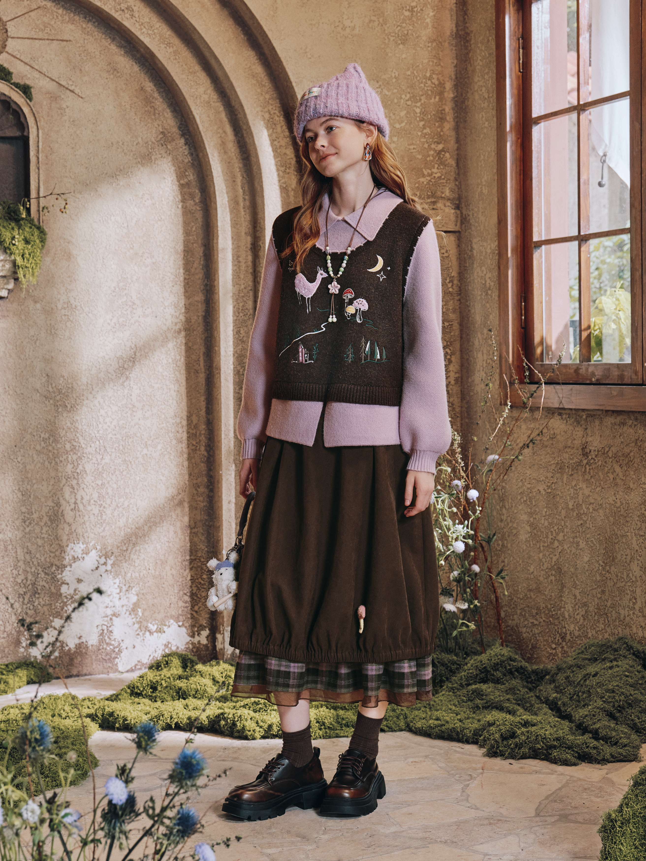 Sweet Doll-Collar Sweater