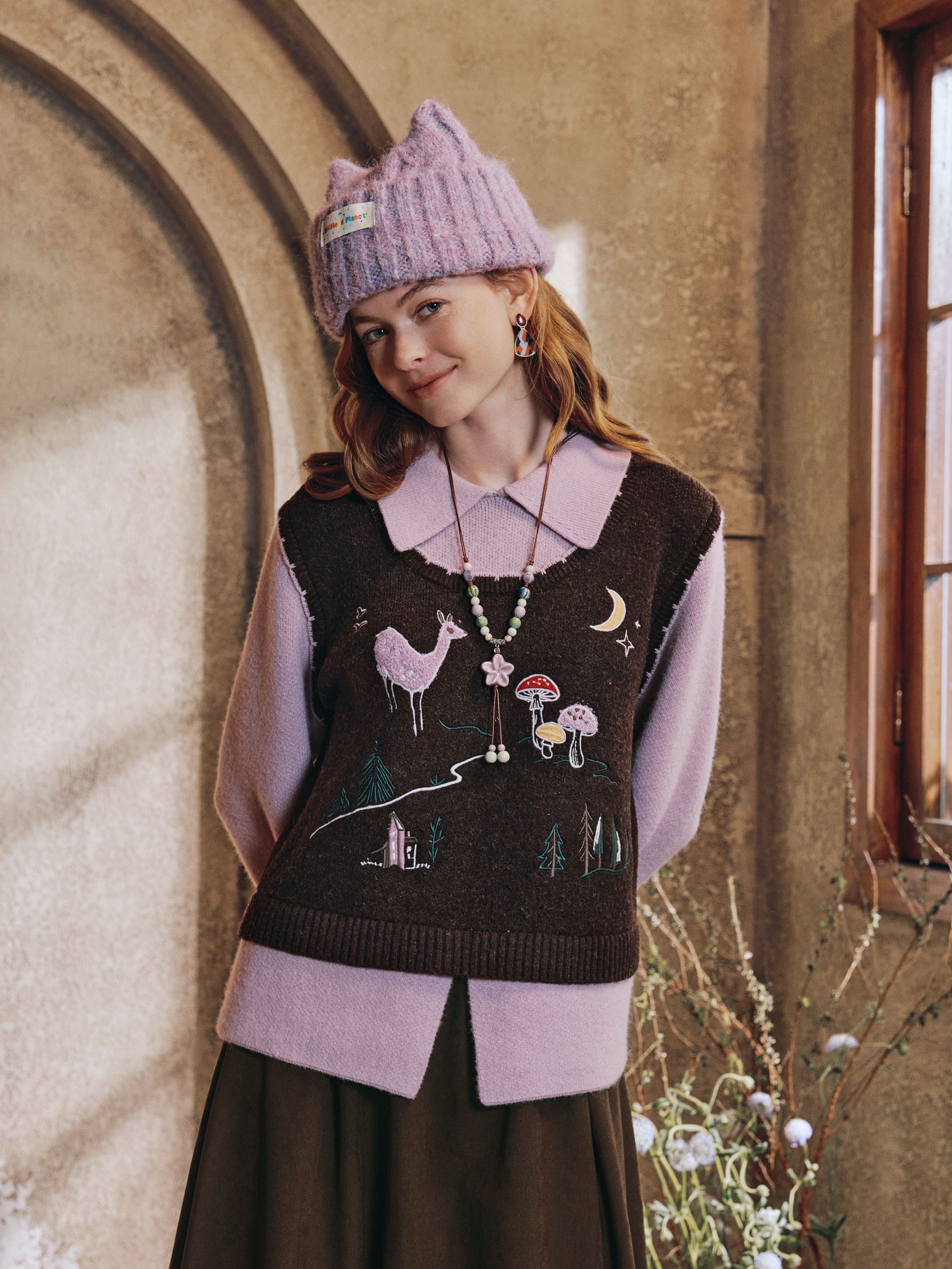 Sweet Doll-Collar Sweater