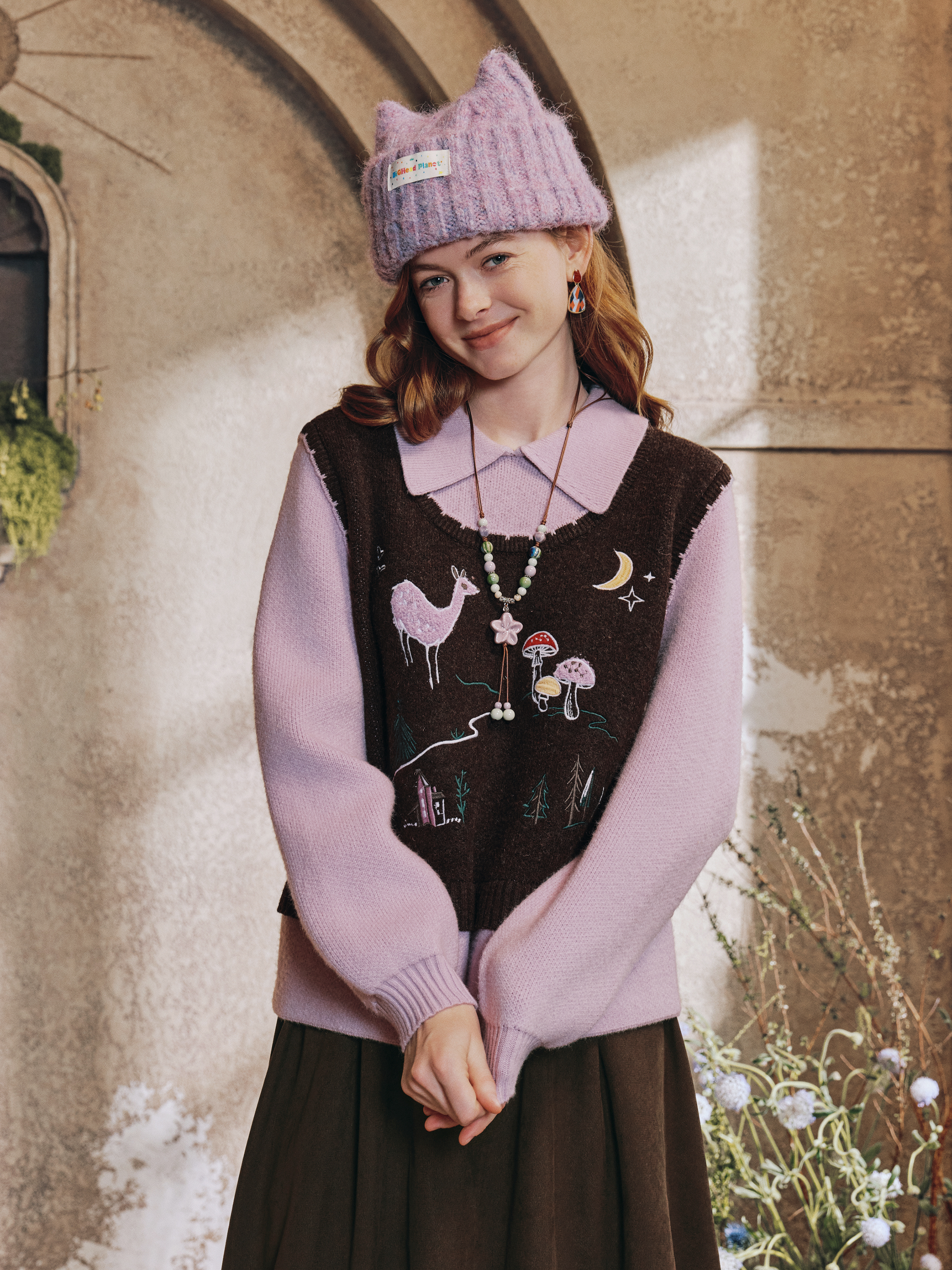 Sweet Doll-Collar Sweater