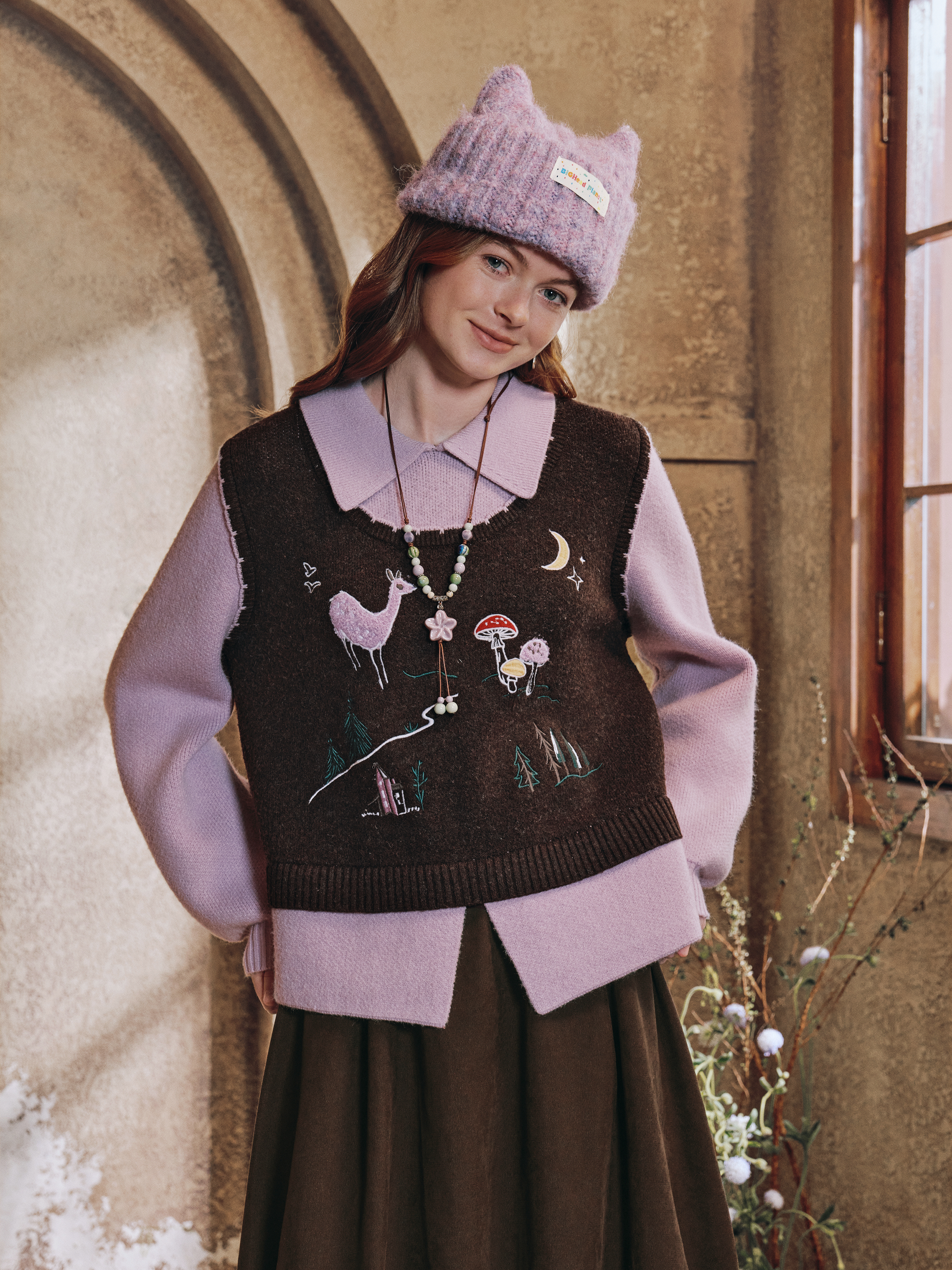 Sweet Doll-Collar Sweater