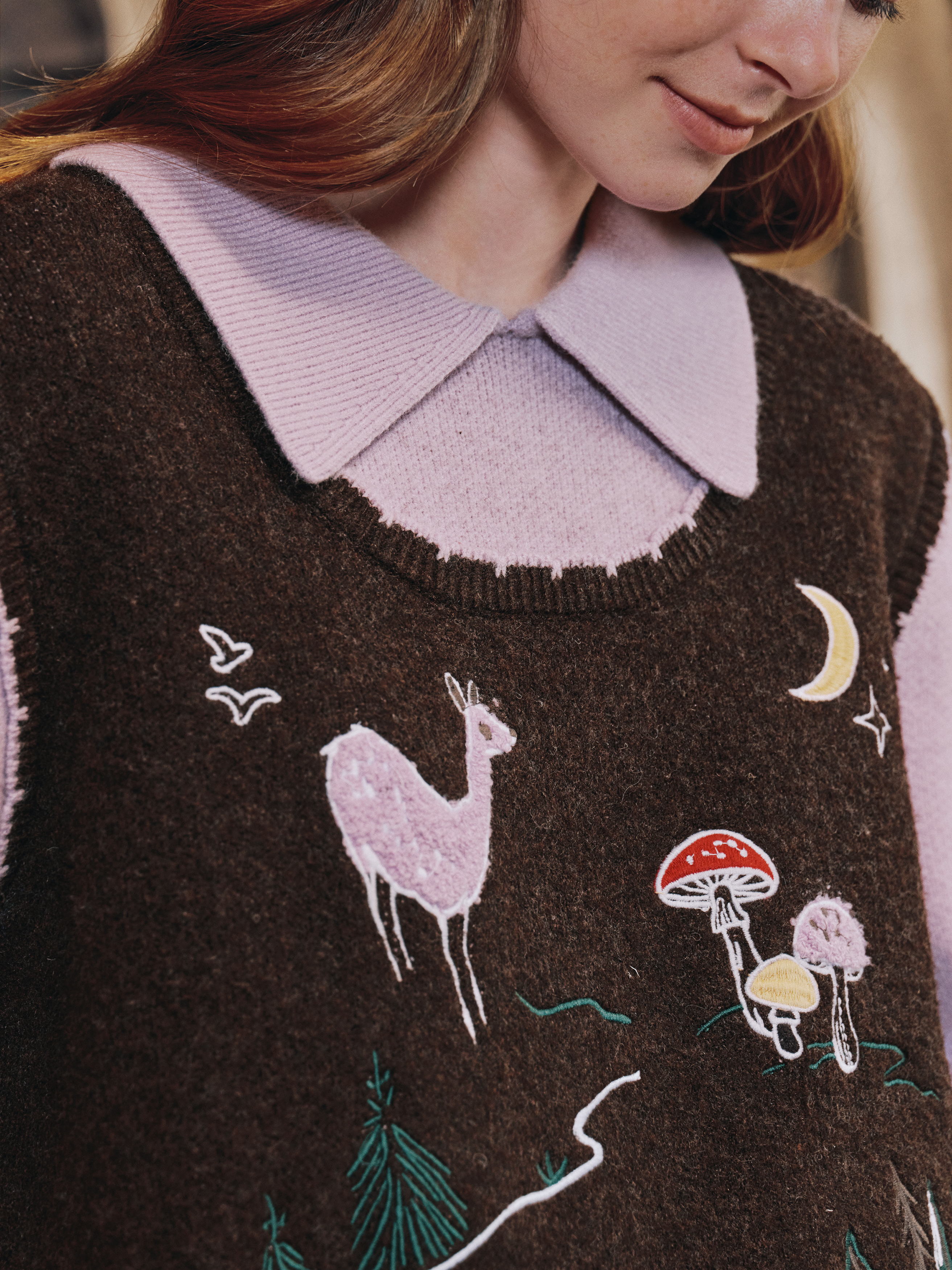 Sweet Doll-Collar Sweater