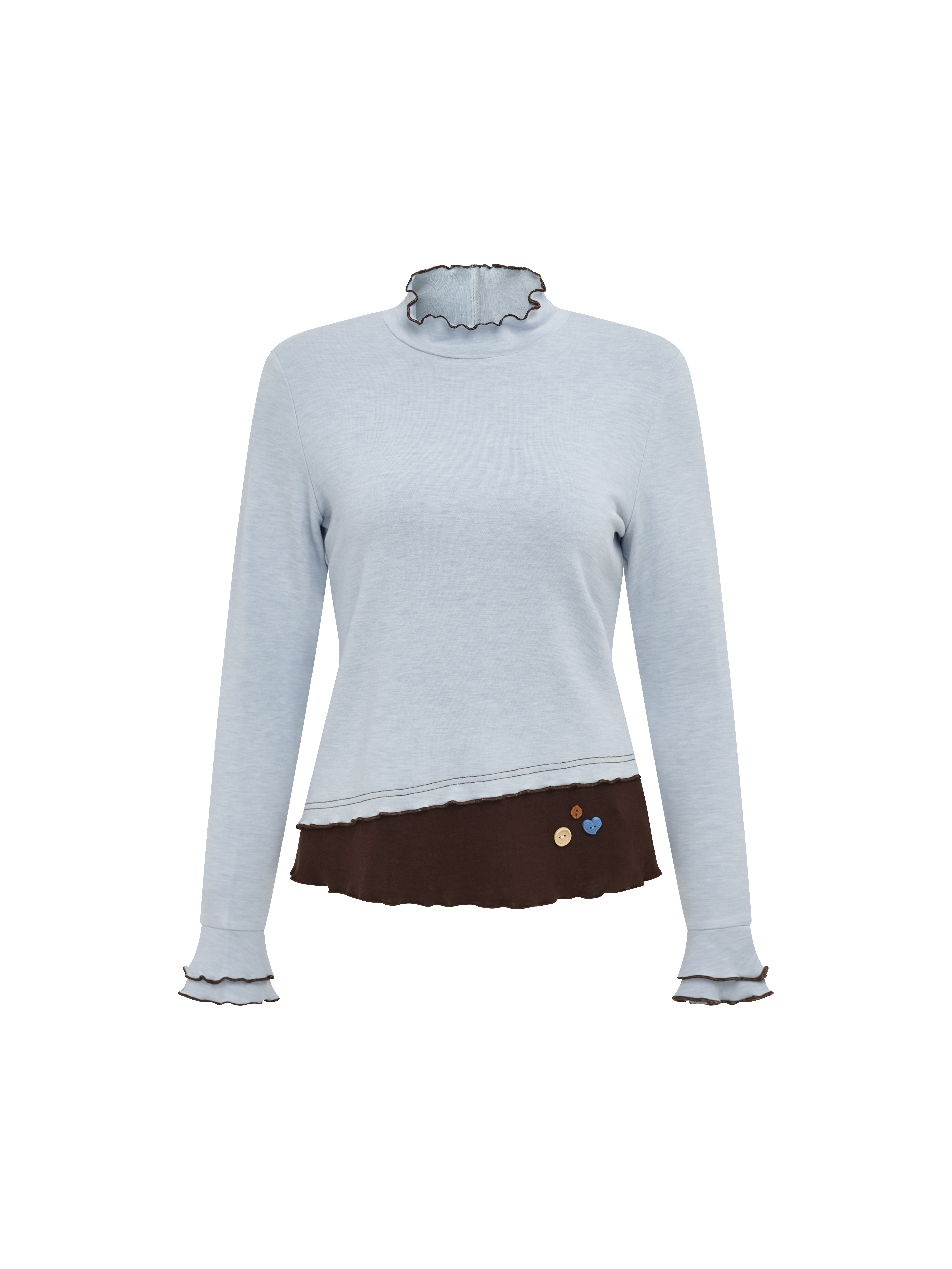 Loose Mock Neck T-Shirt