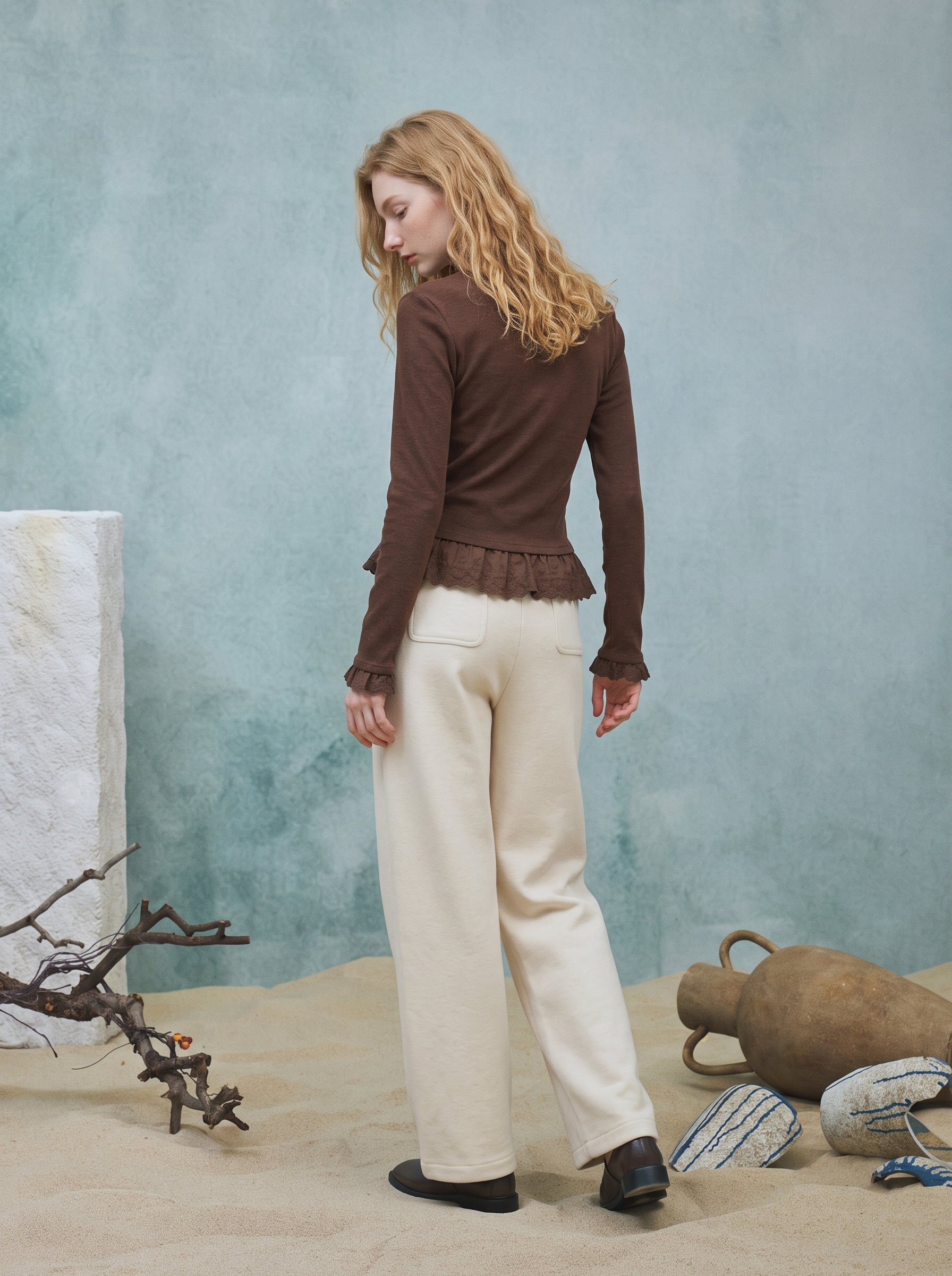 Vintage Tie-Neck T-Shirt