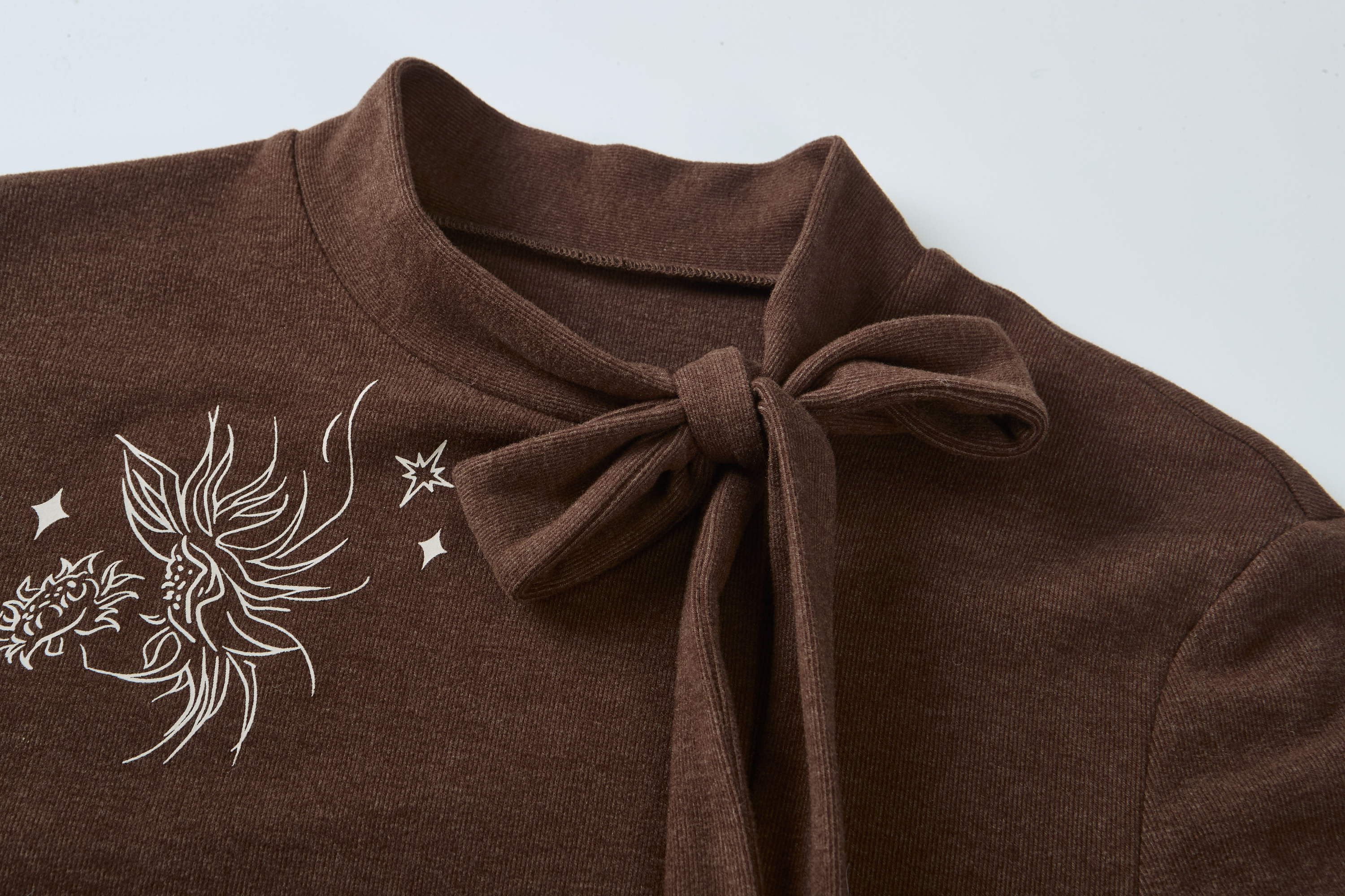 Vintage Tie-Neck T-Shirt
