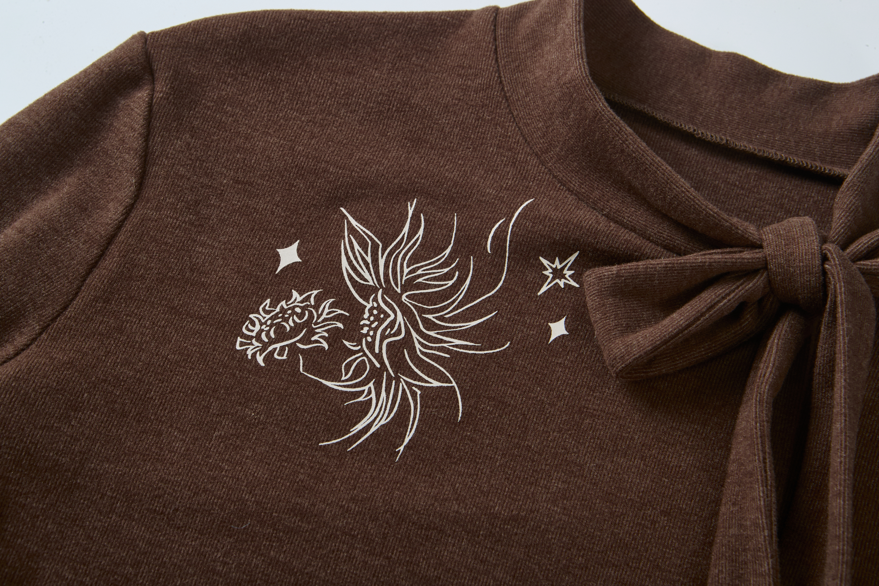 Vintage Tie-Neck T-Shirt