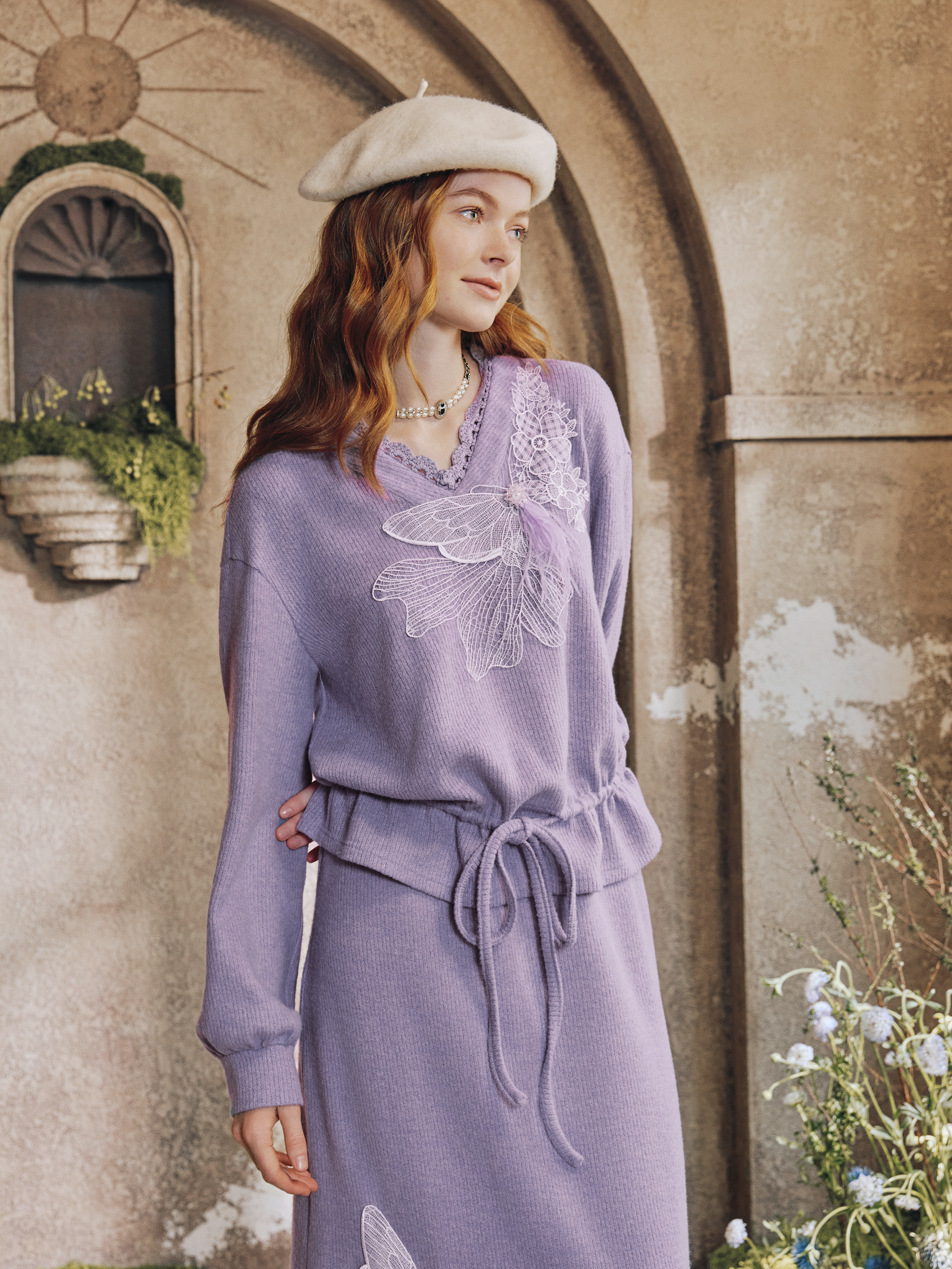 Purple Knit Set