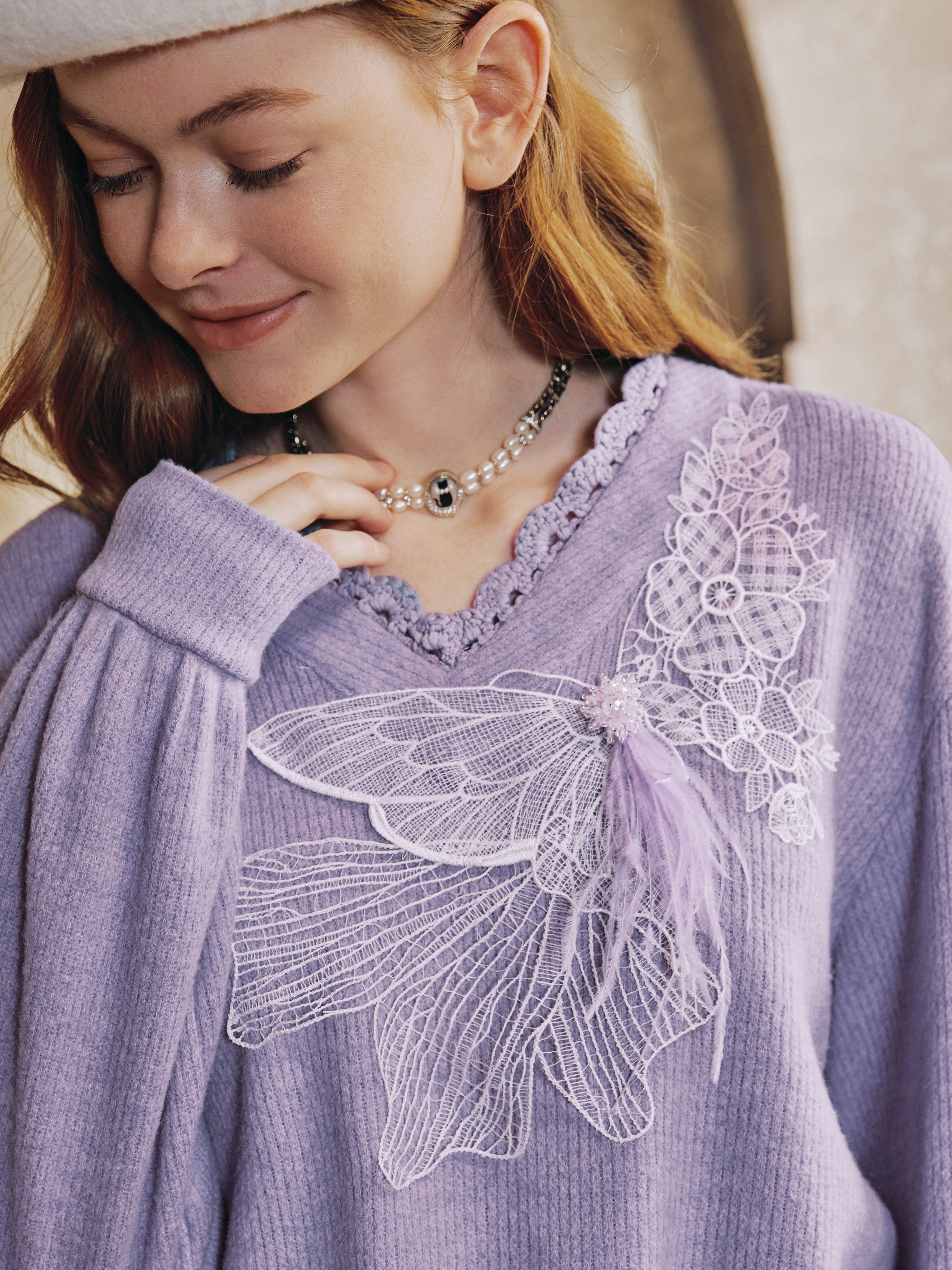 Purple Knit Set