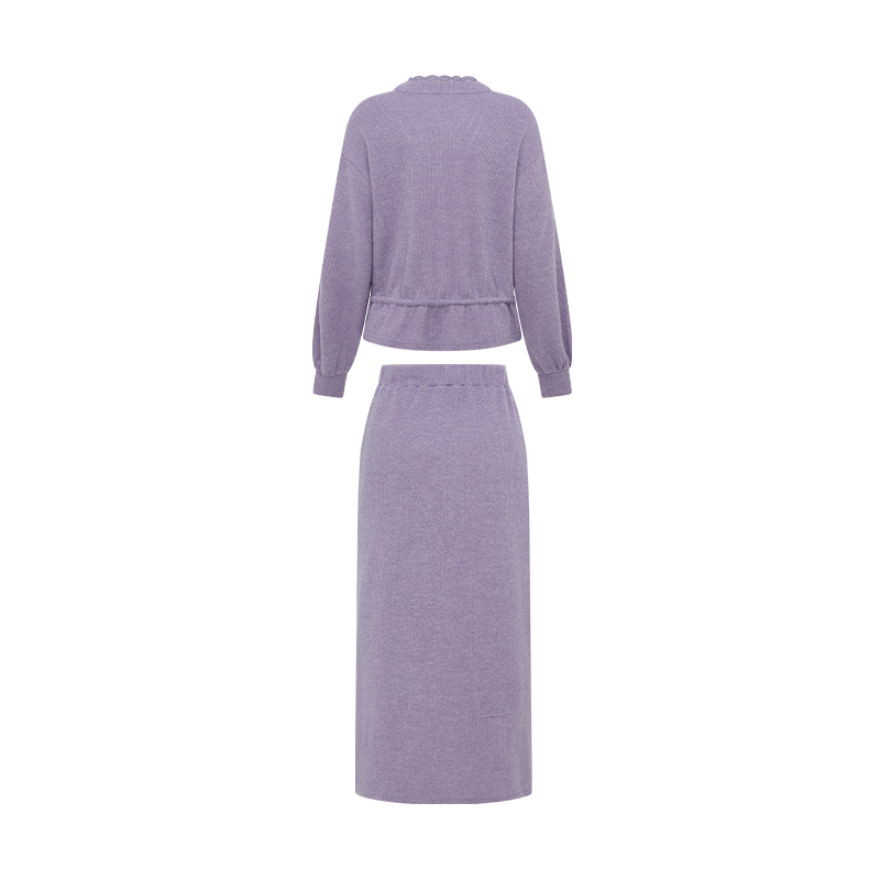 Purple Knit Set