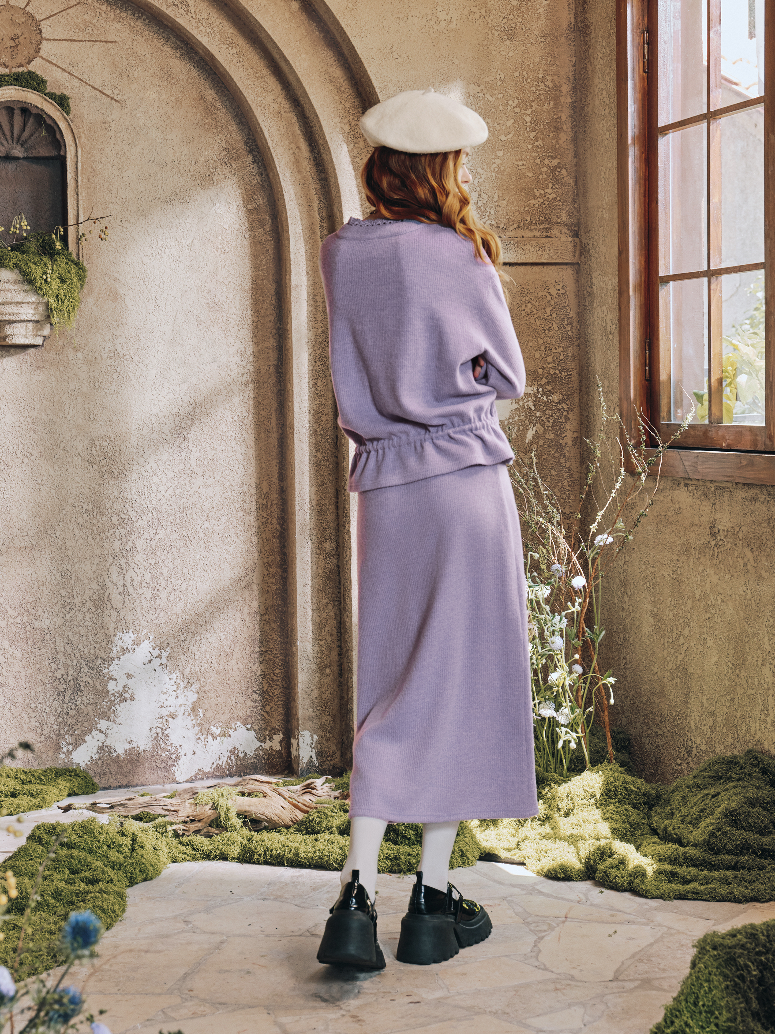 Purple Knit Set