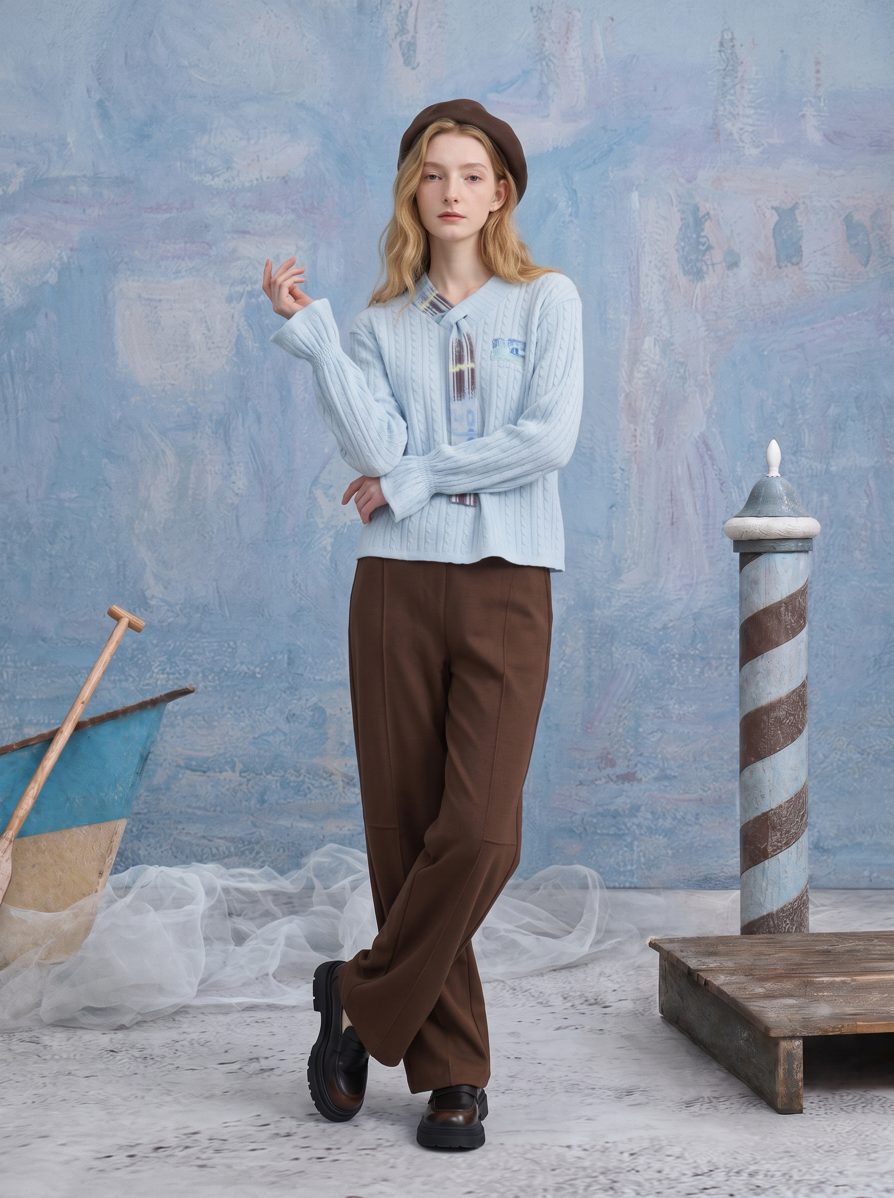 Fresh Colorblock Knit Cardigan