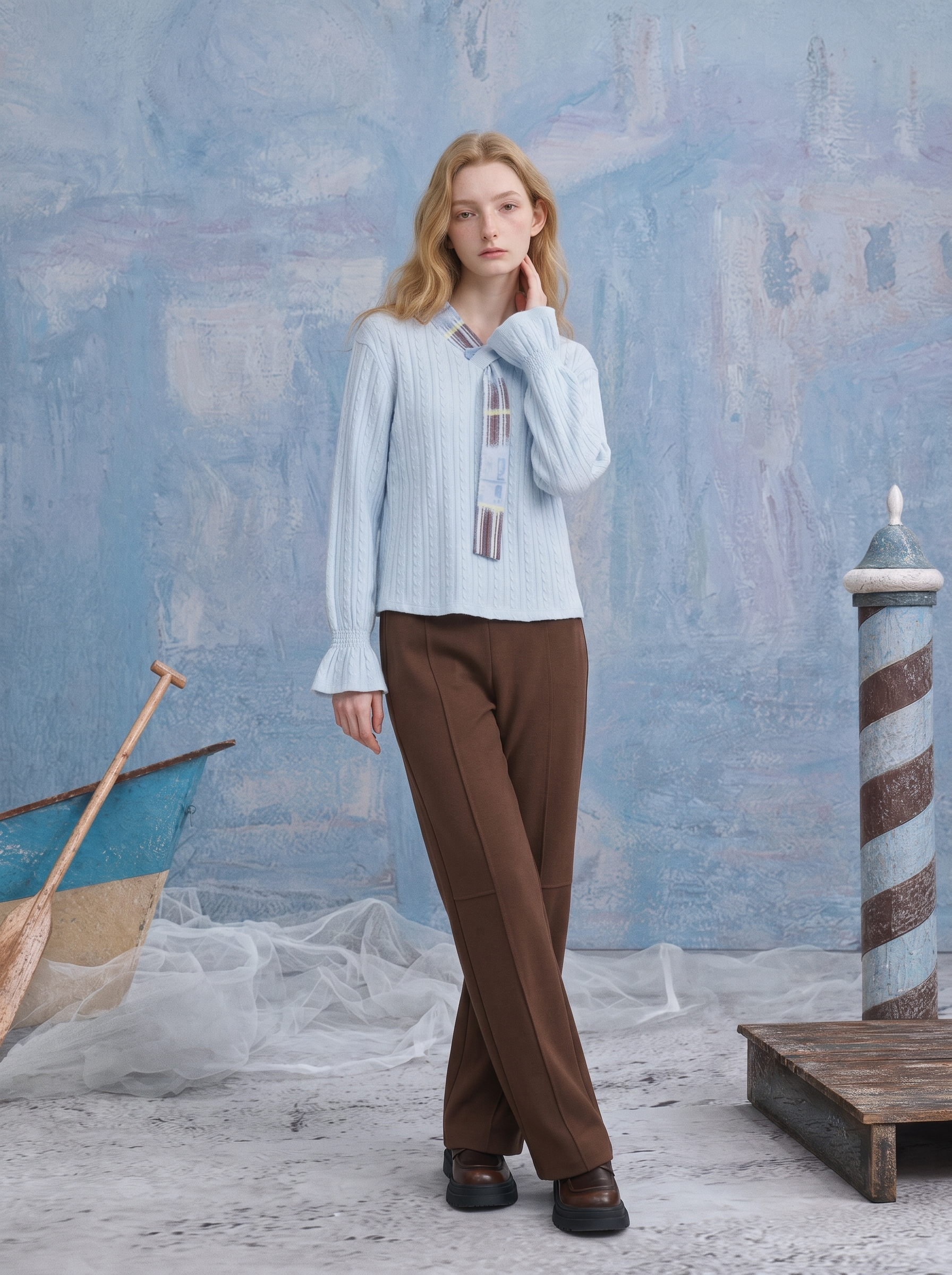 Fresh Colorblock Knit Cardigan