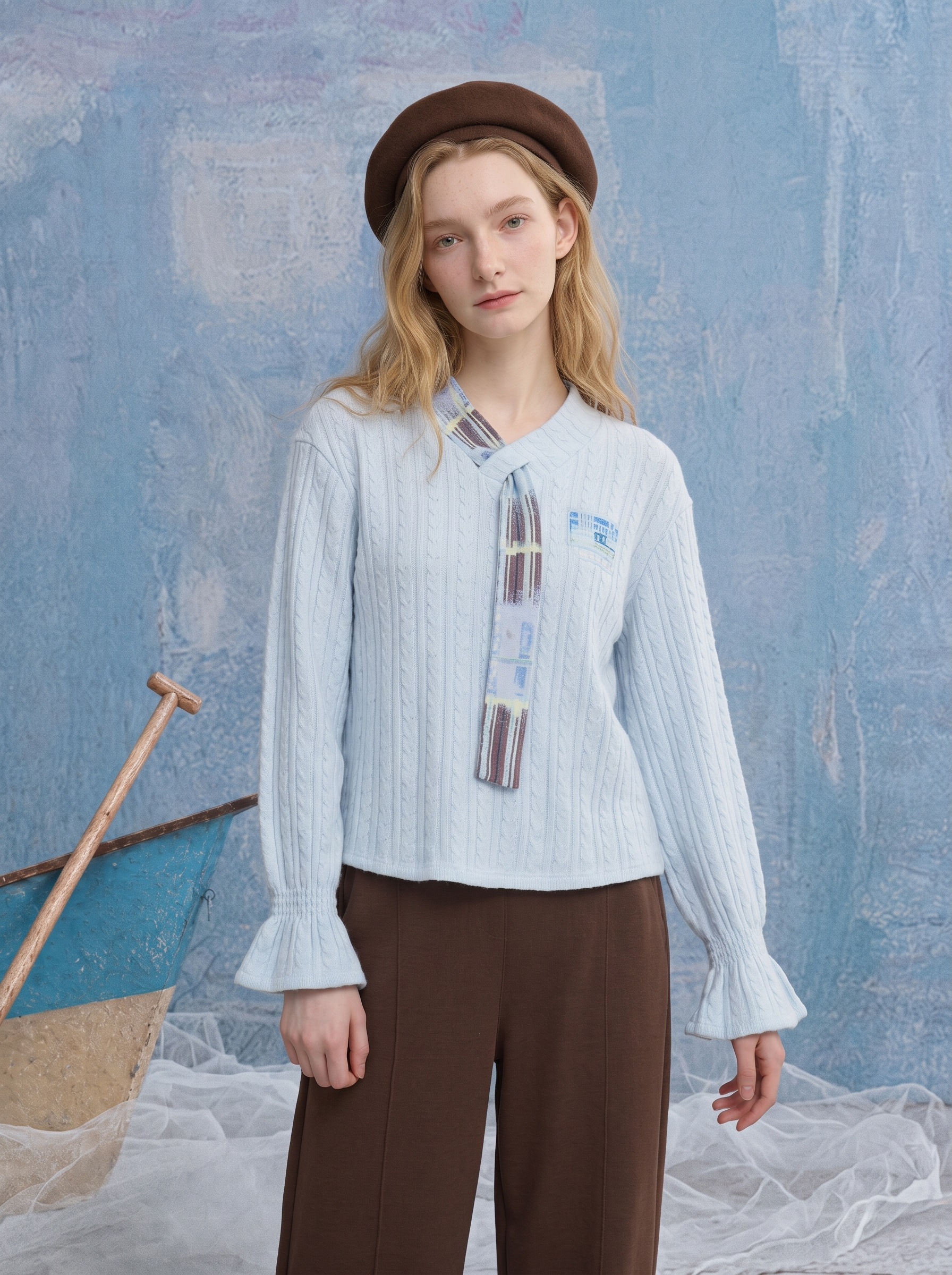 Fresh Colorblock Knit Cardigan