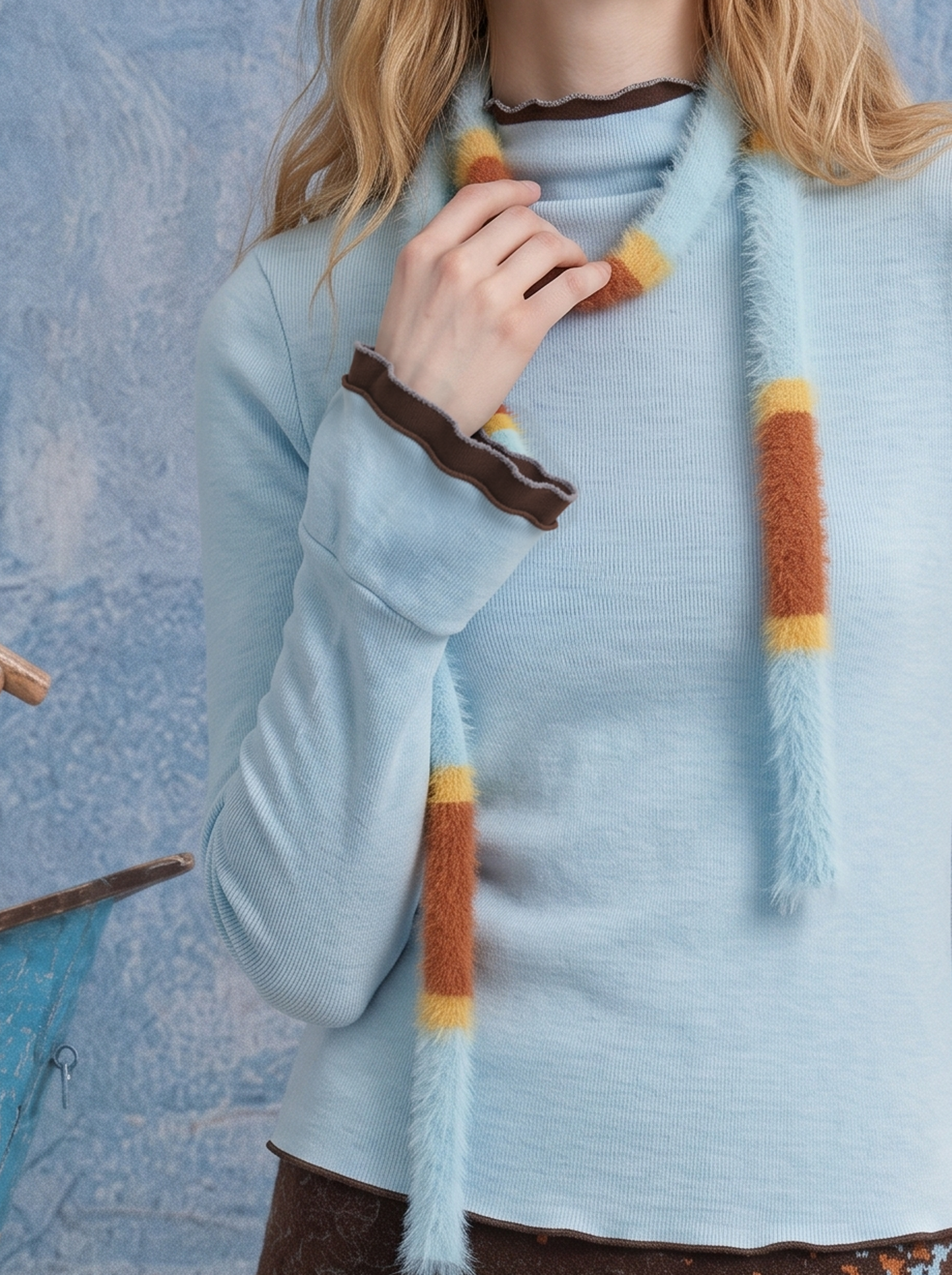 Relaxed Crew Neck Knit Top