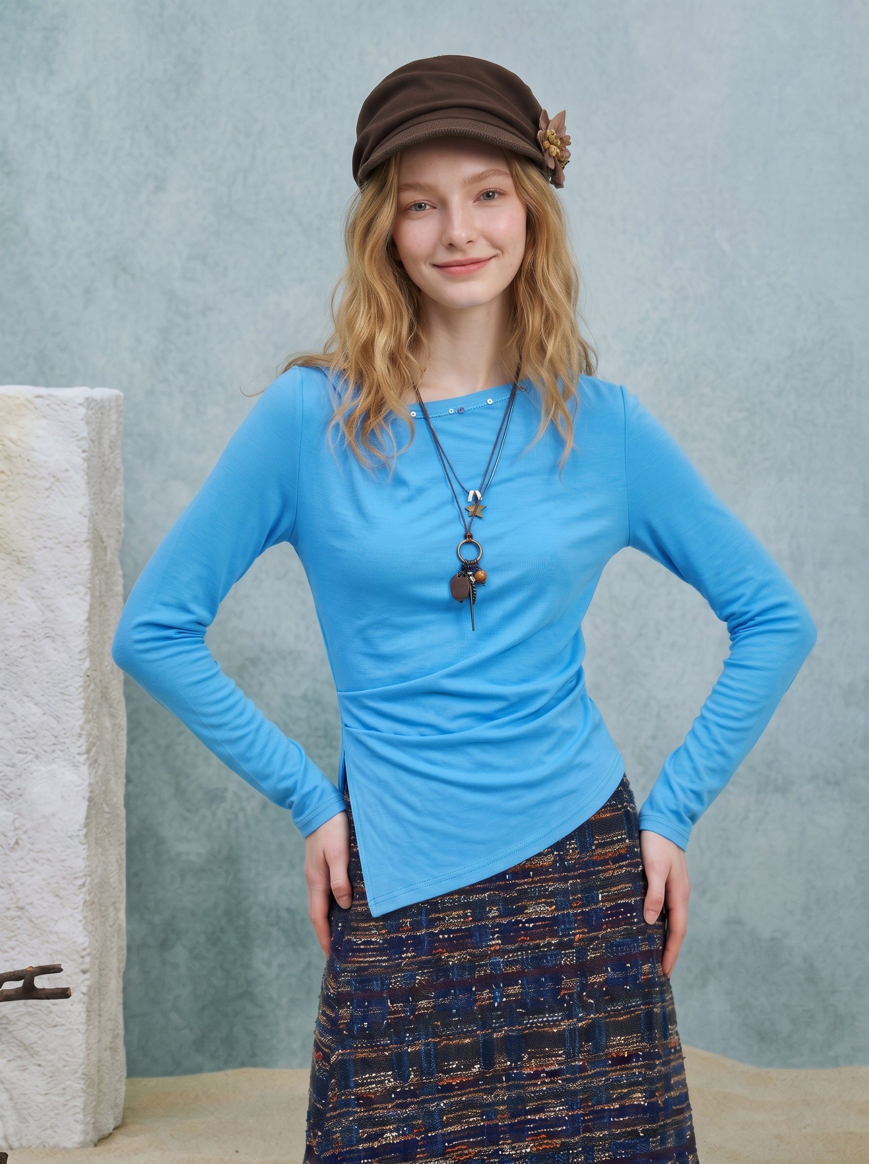 Vintage Turtleneck Knit Top