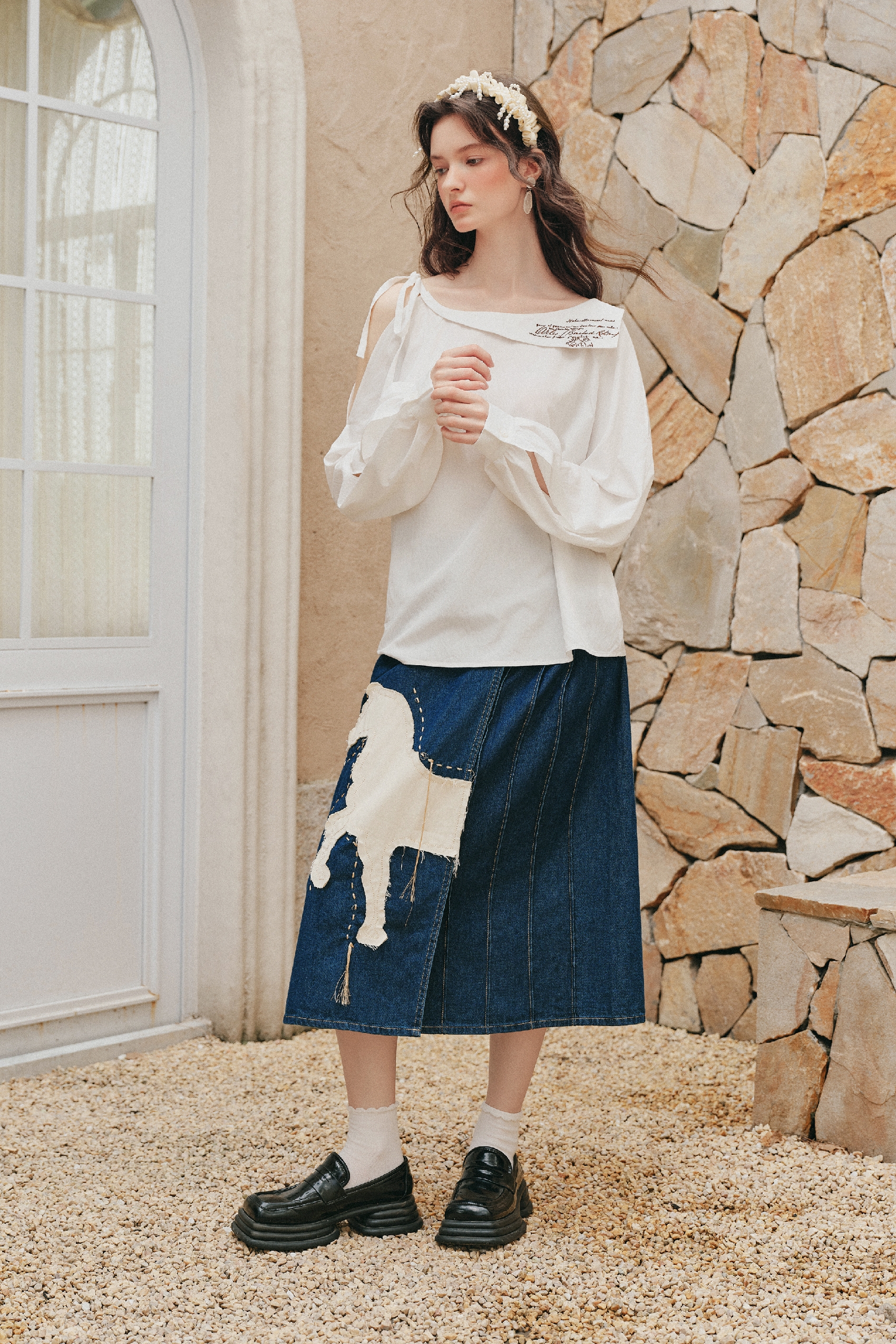 Solid Color Loose Fit Shirt
