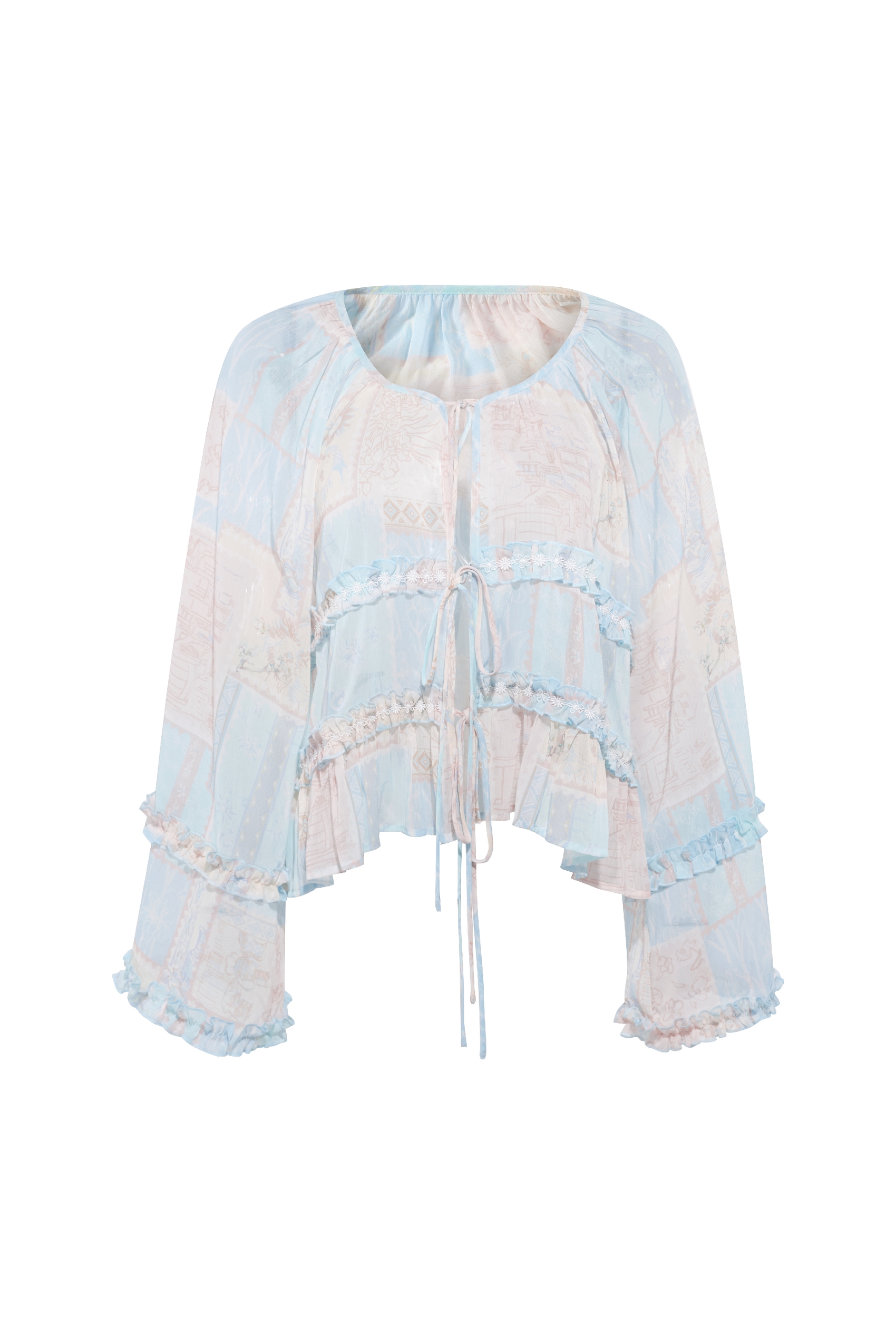 Gradient Plaid Long Sleeve Shirt-LYONSENS