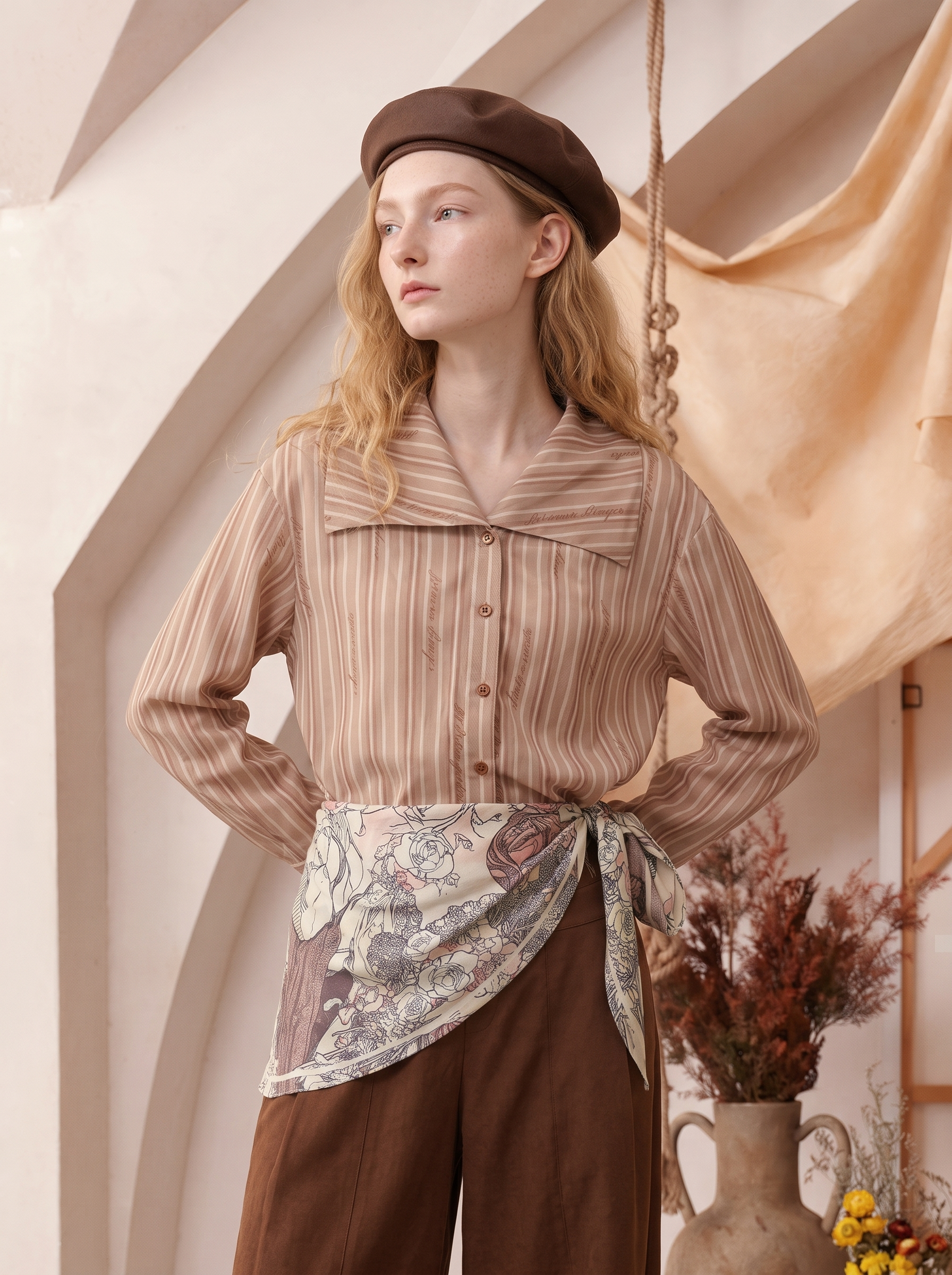 Patchwork Printed Shirt
