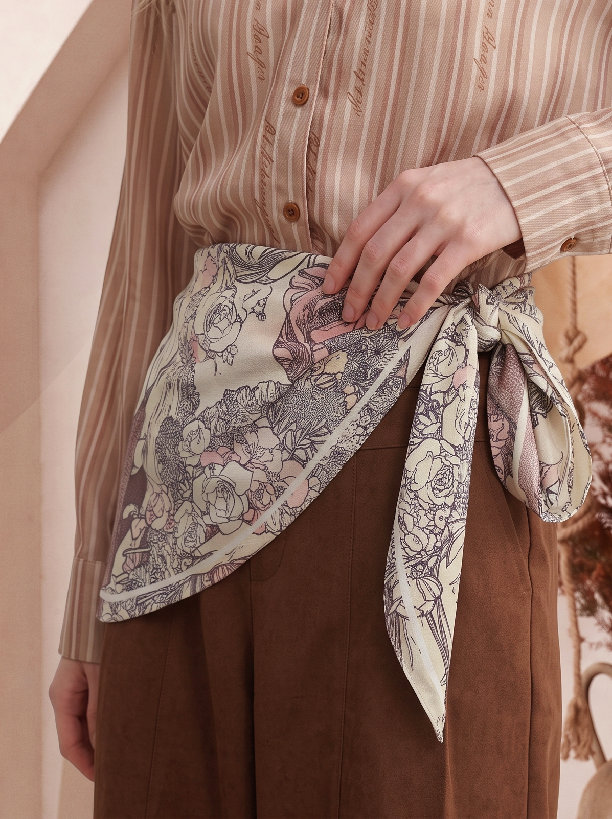 Patchwork Printed Shirt