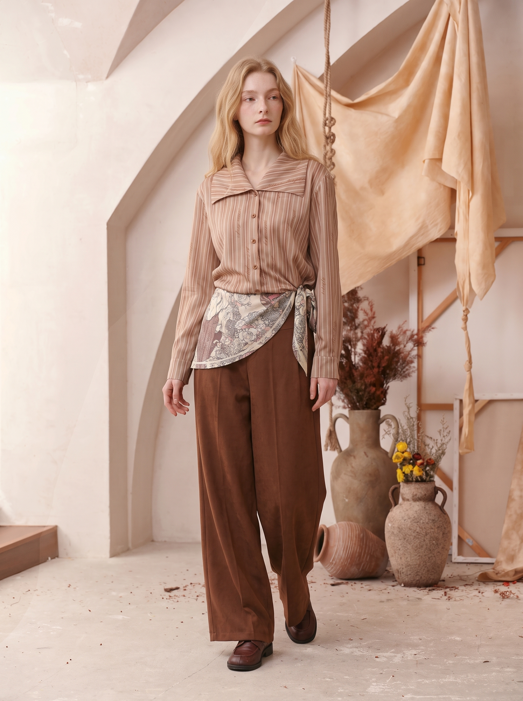 Patchwork Printed Shirt