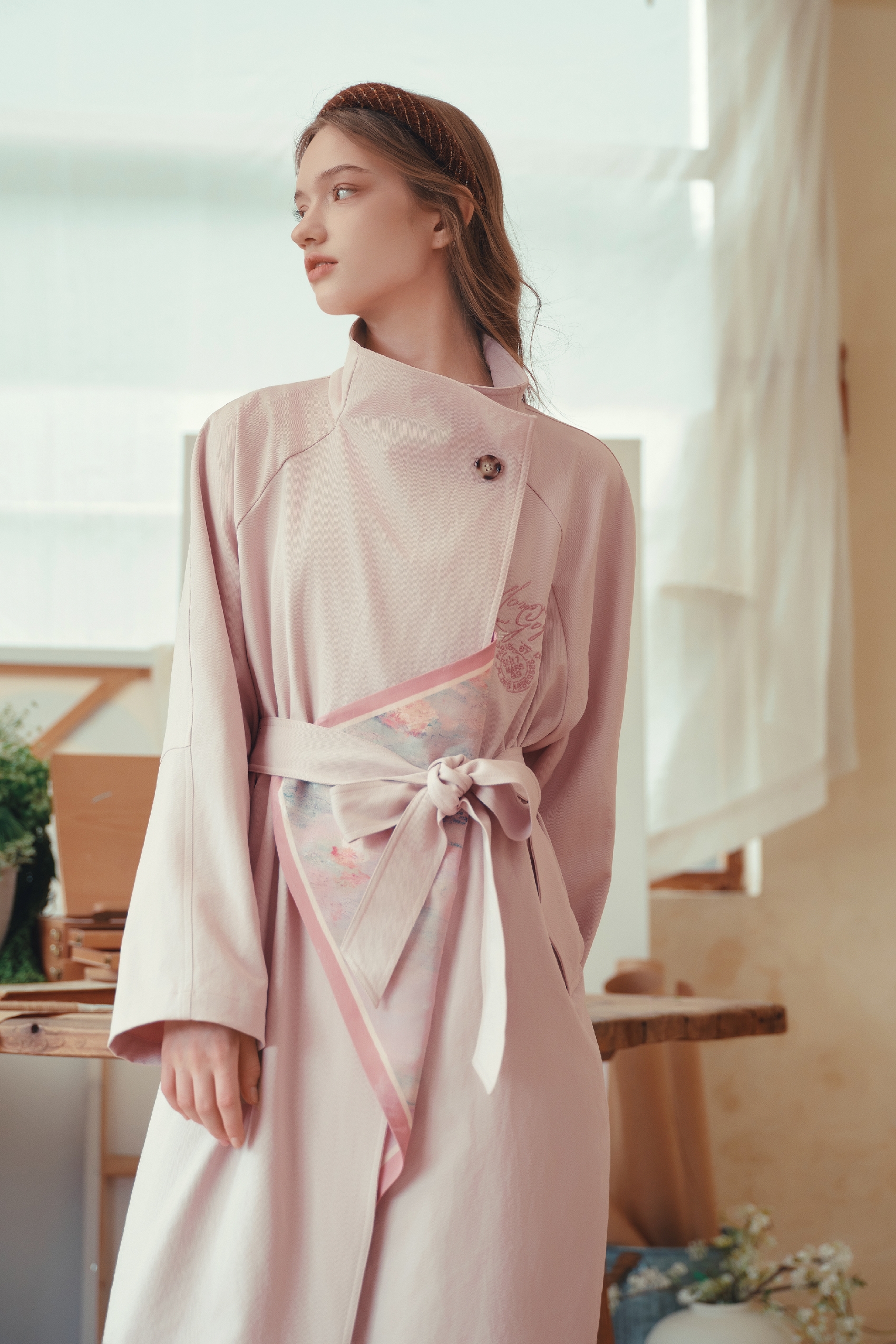 Loose‑fit Long Black Coat-LYONSENS