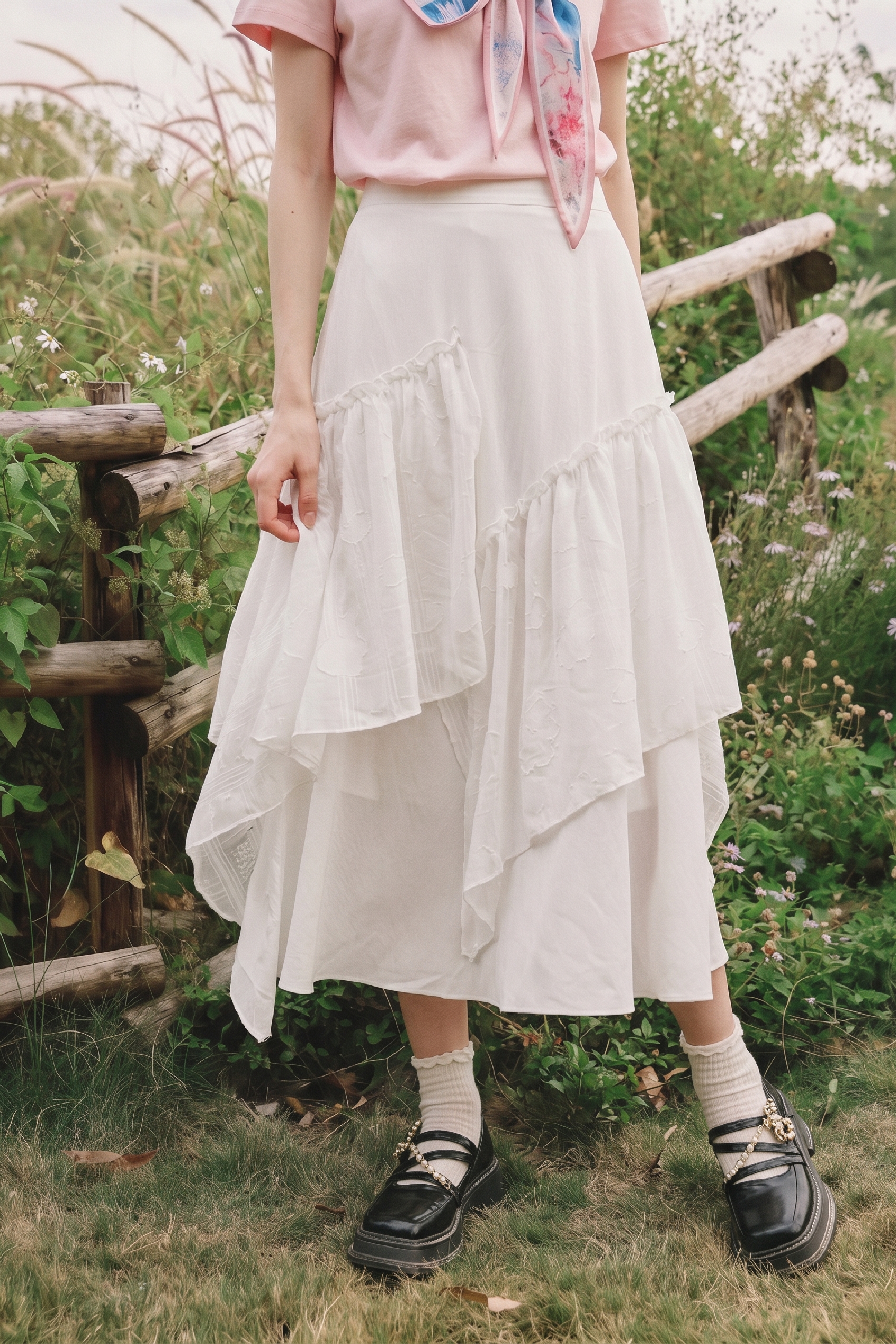 Flowy Swing Midi Skirt