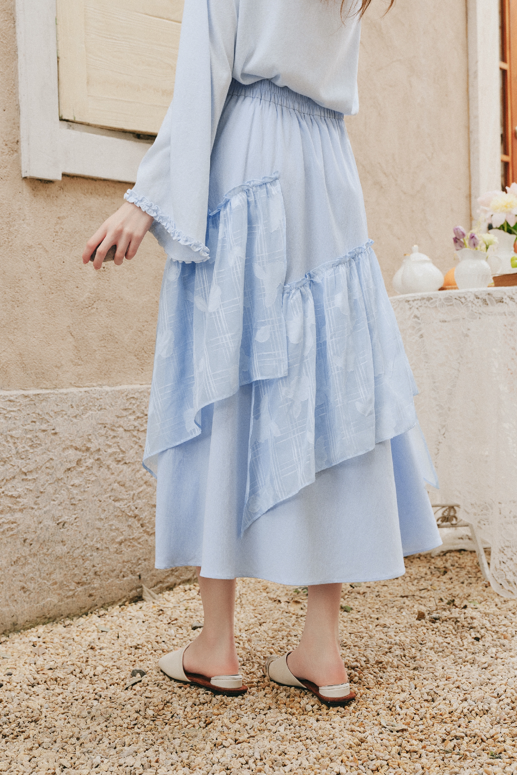 Flowy Swing Midi Skirt